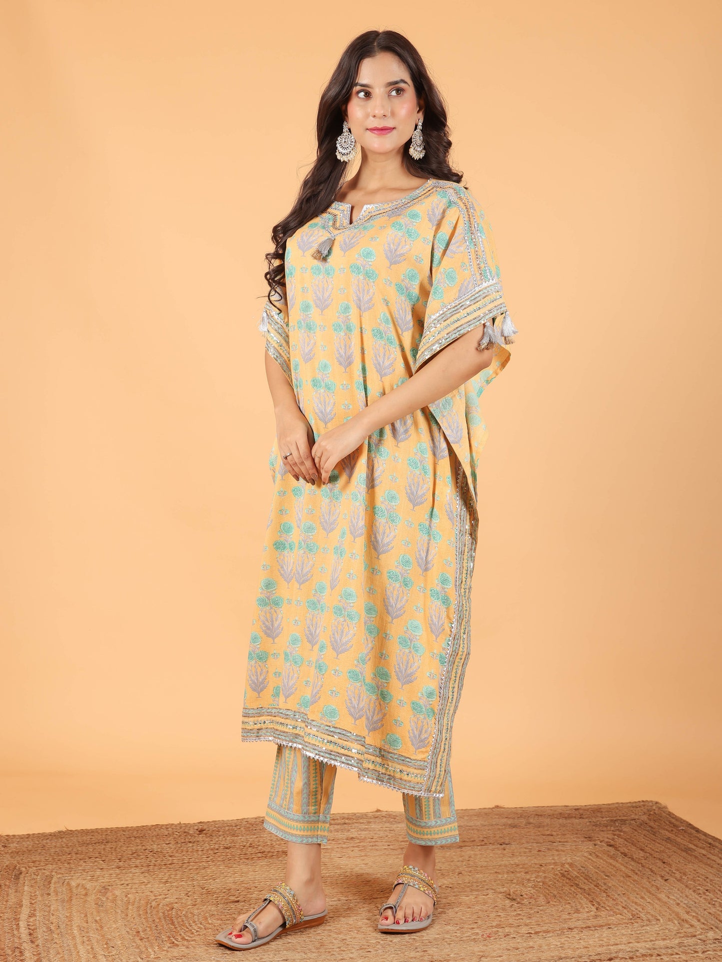 Soft Cotton Floral Kurta