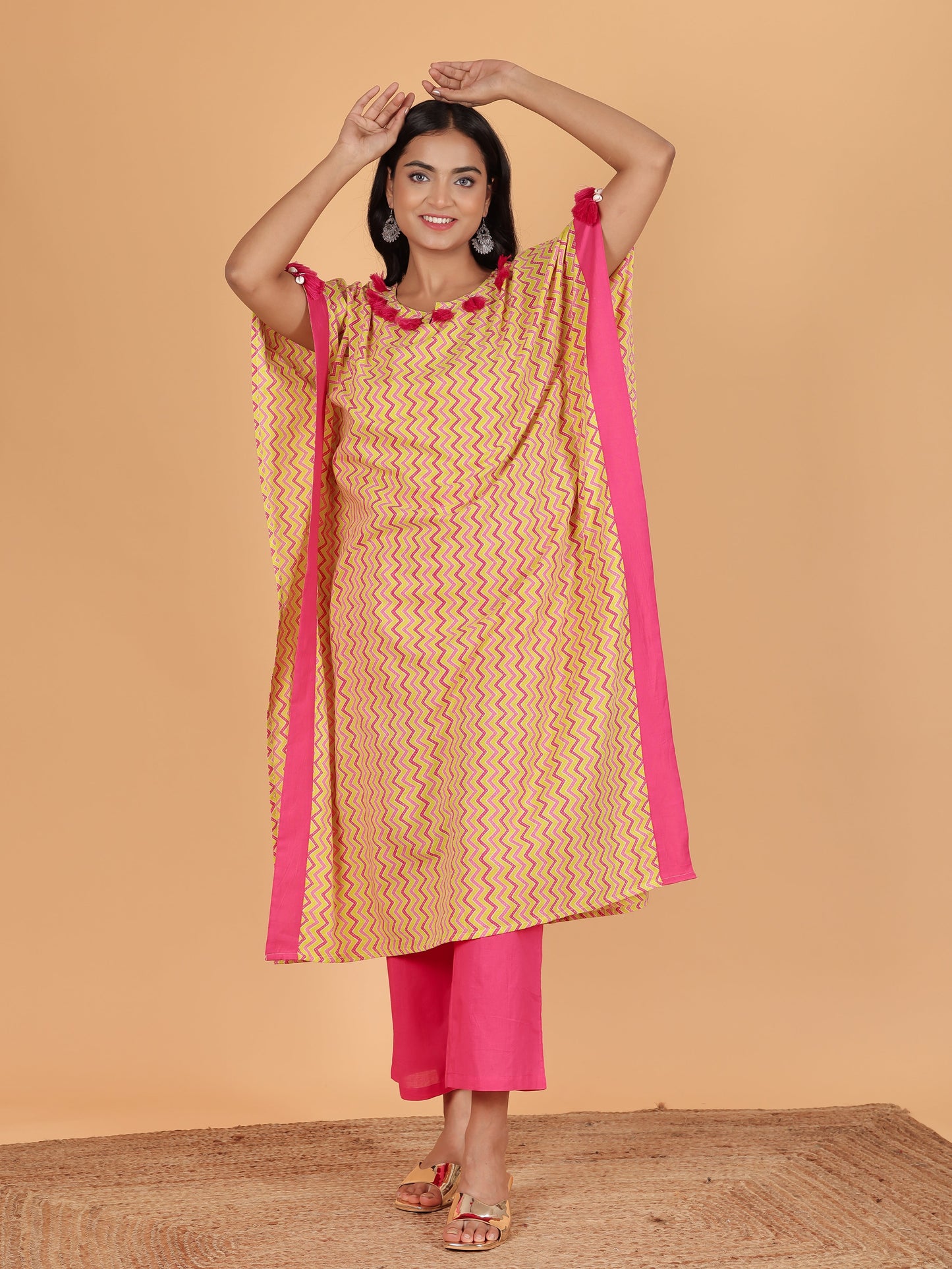 Soft Cotton Chevron Kurta