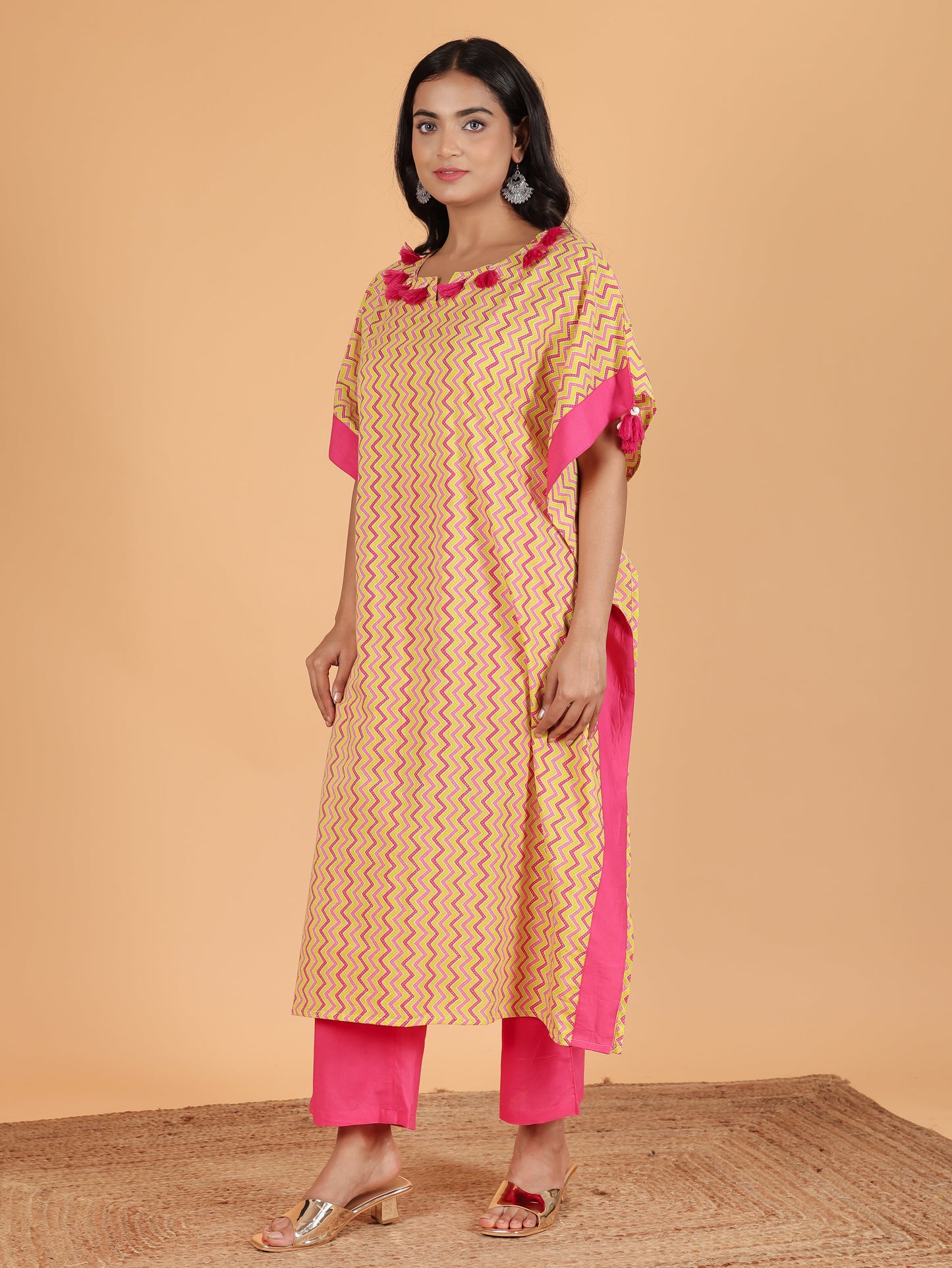 Soft Cotton Chevron Kurta