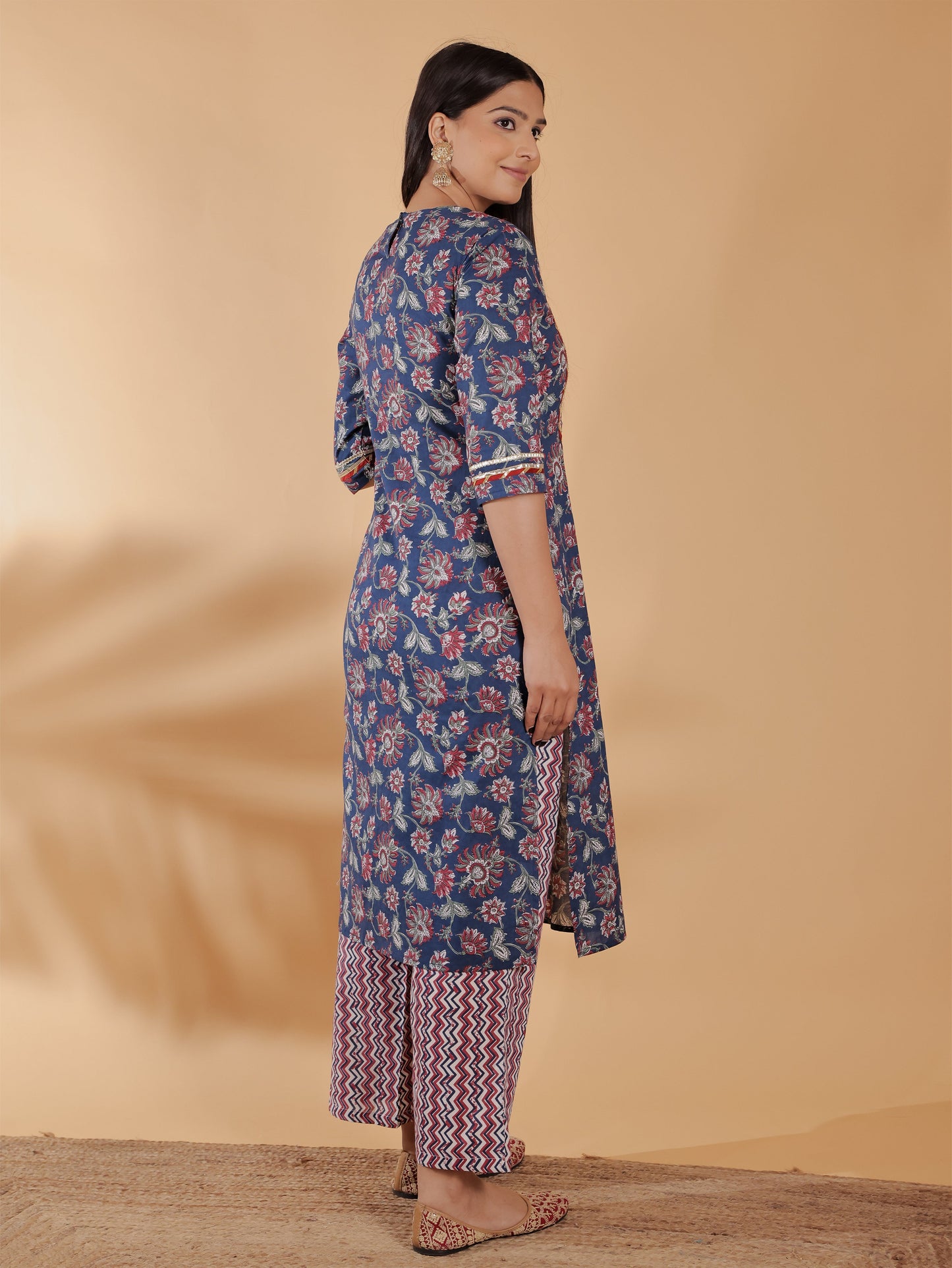 Soft Cotton Floral Kurta