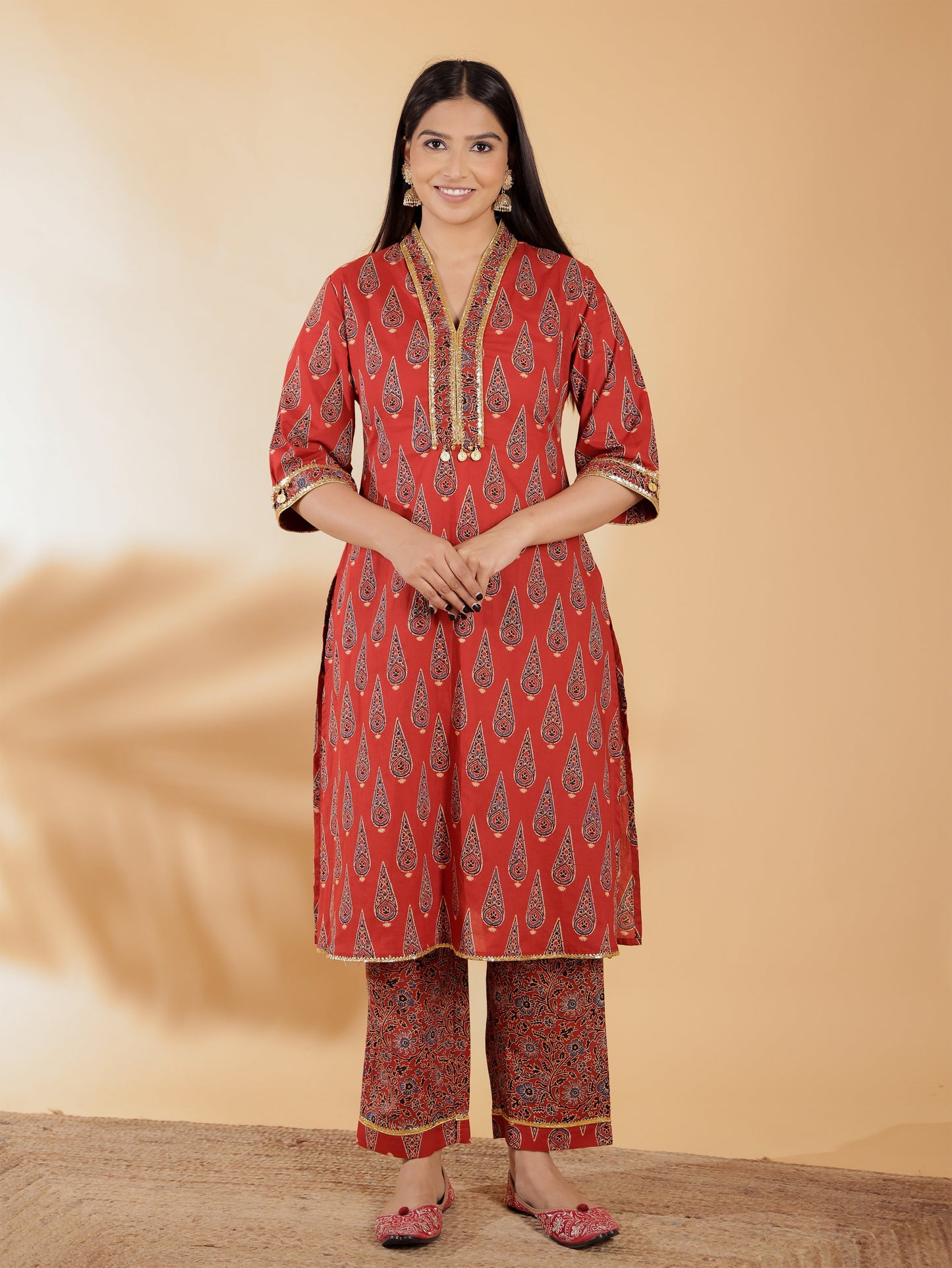 Soft Cotton Ajrakh Kurta