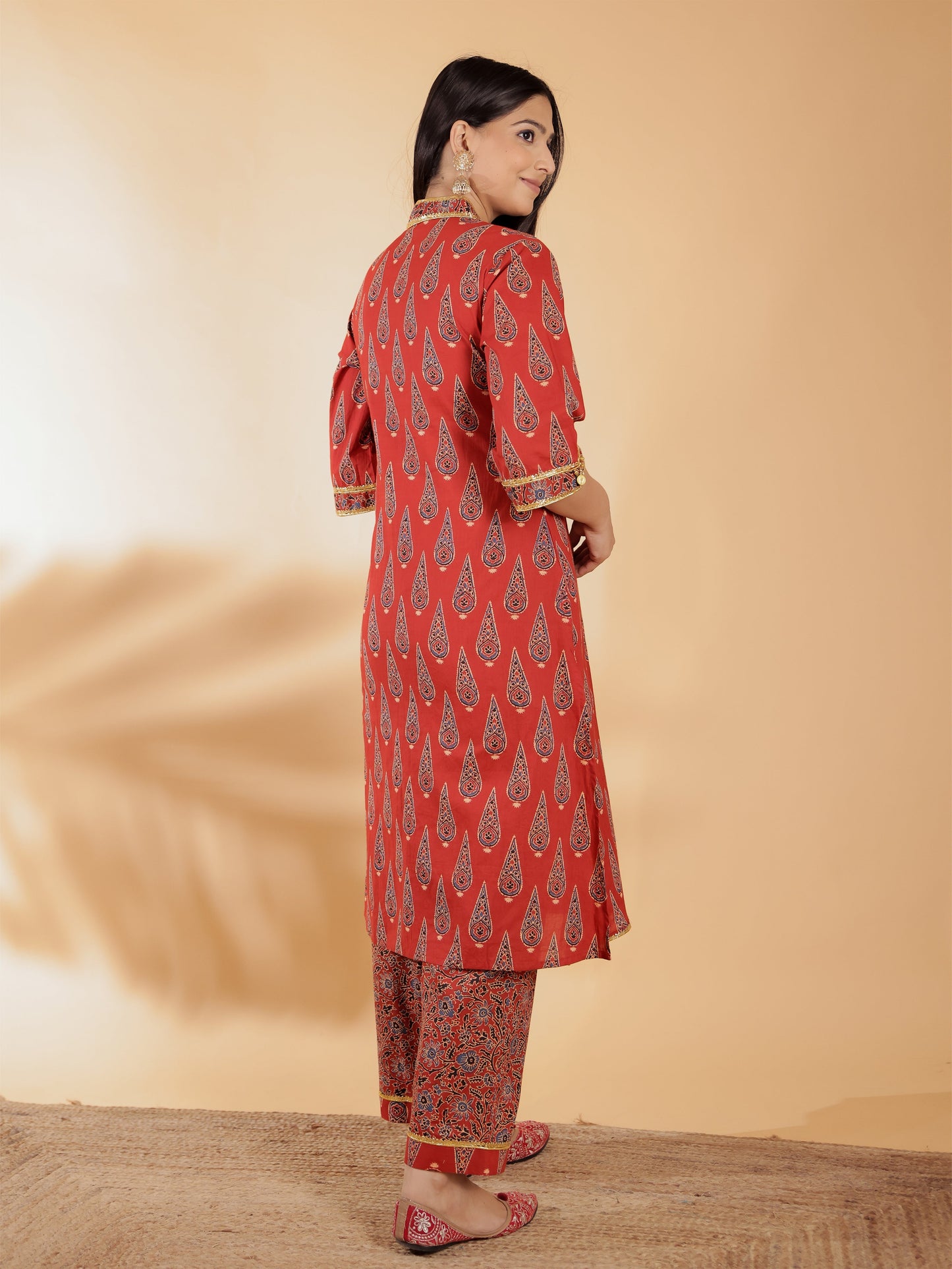 Soft Cotton Ajrakh Kurta