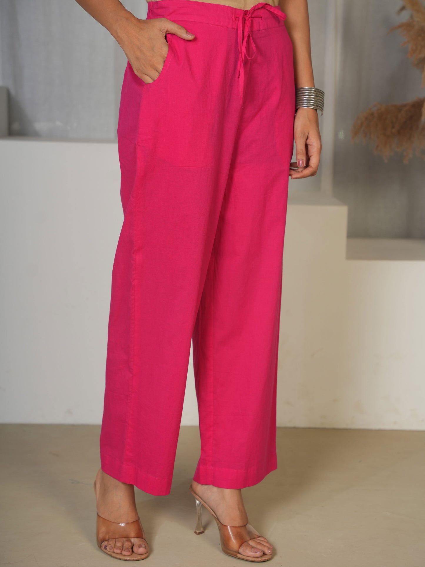 Soft Cotton Butti Flared Blue Kurta
