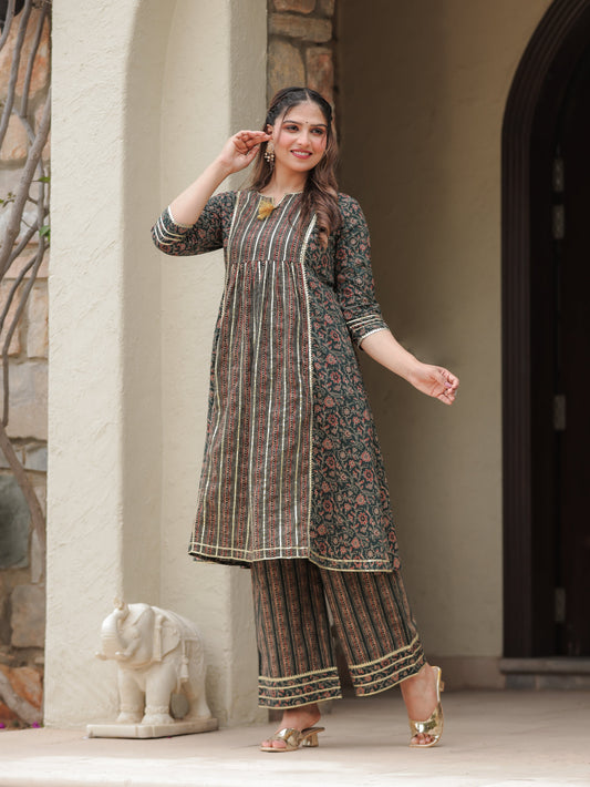 Soft Cotton Ajrakh Kurta