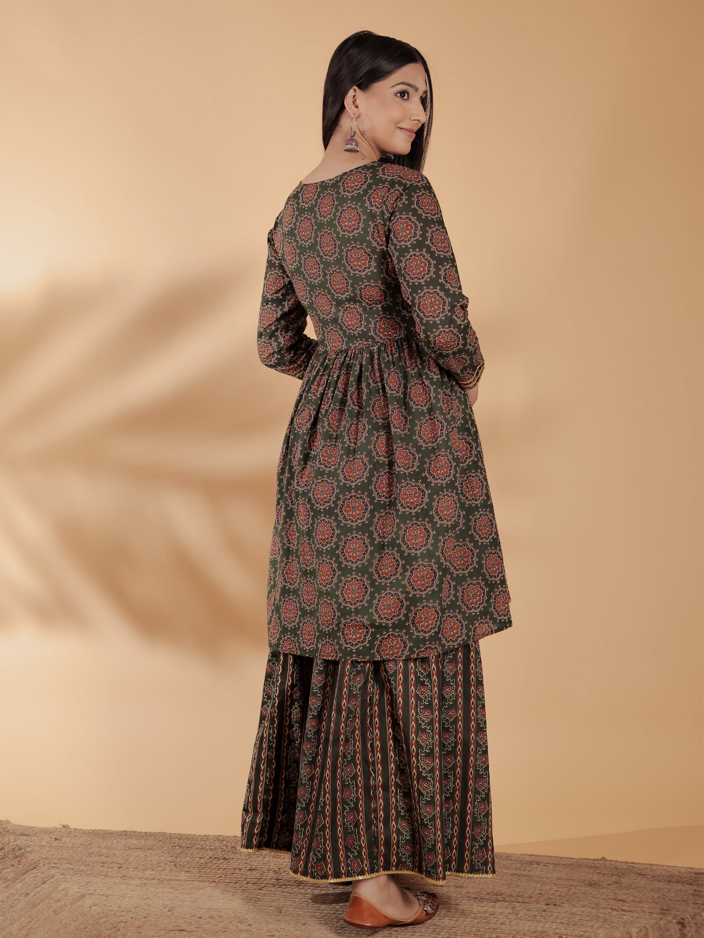 Soft Cotton Ajrakh Kurta