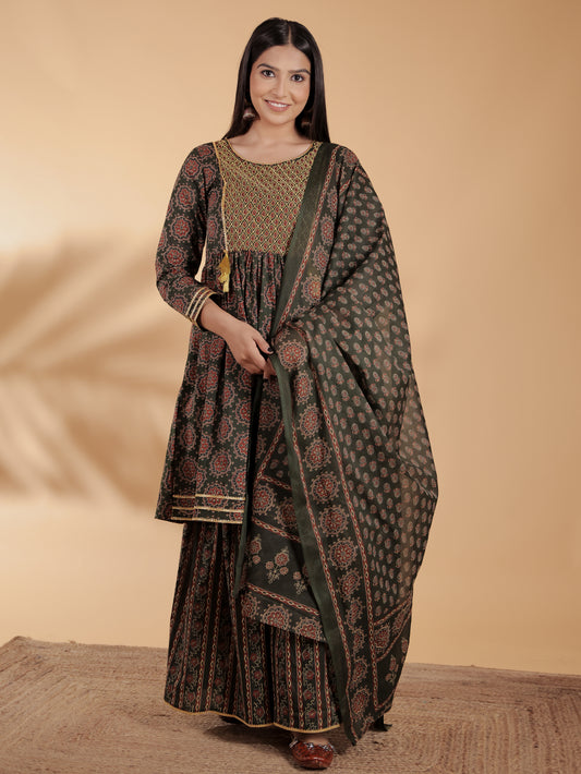 Voile Cotton Ajrakh Dupatta