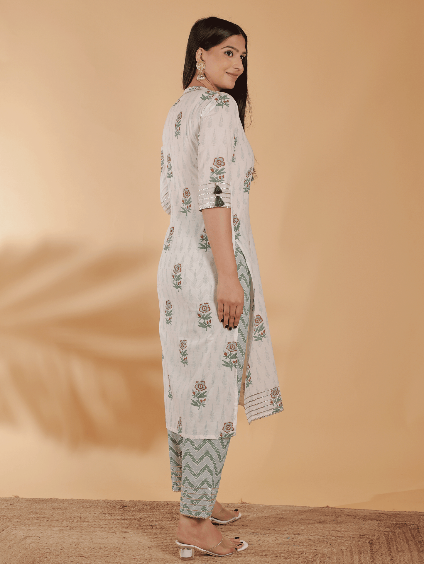 Soft Cotton Floral Kurta