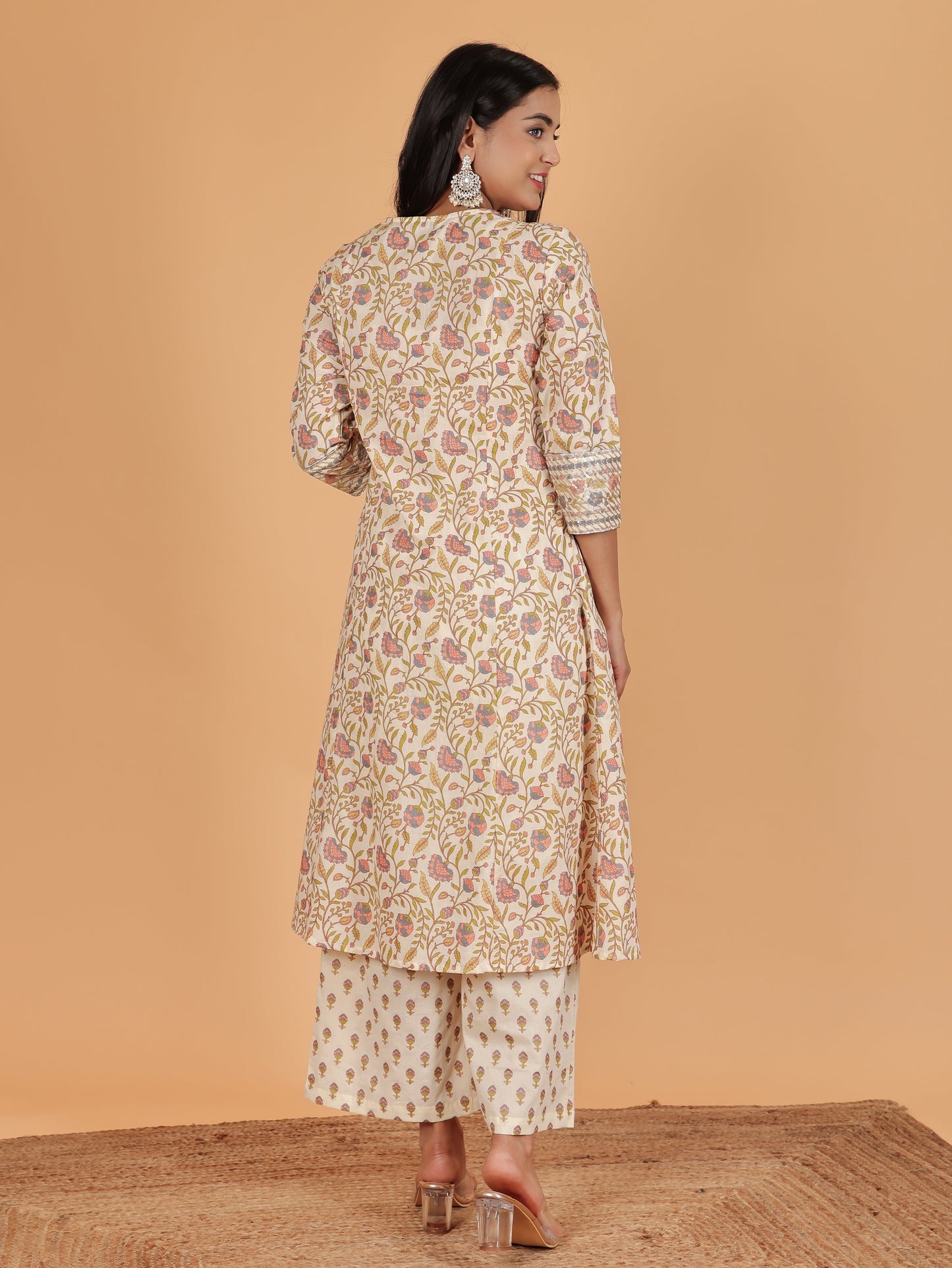 Soft Cotton Floral Kurta