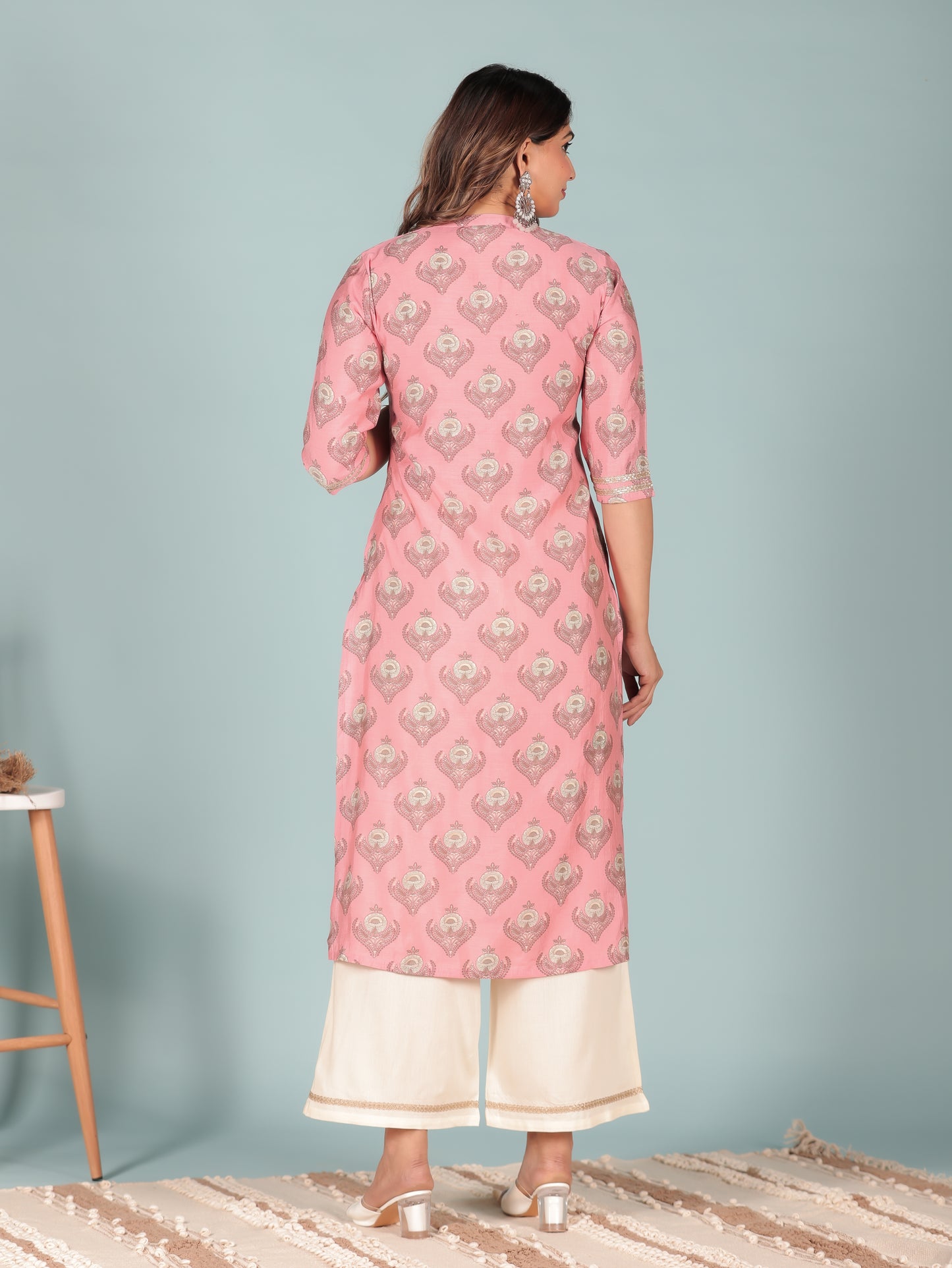 Floral Muslin Kurta