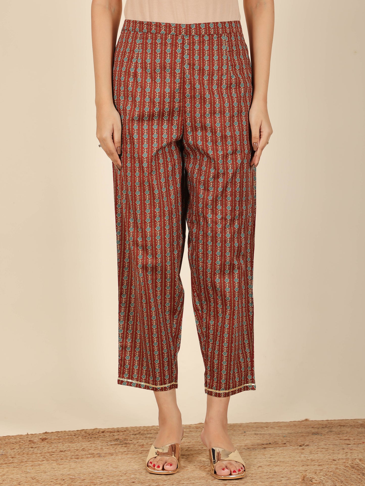 Soft Cotton Striped Pant