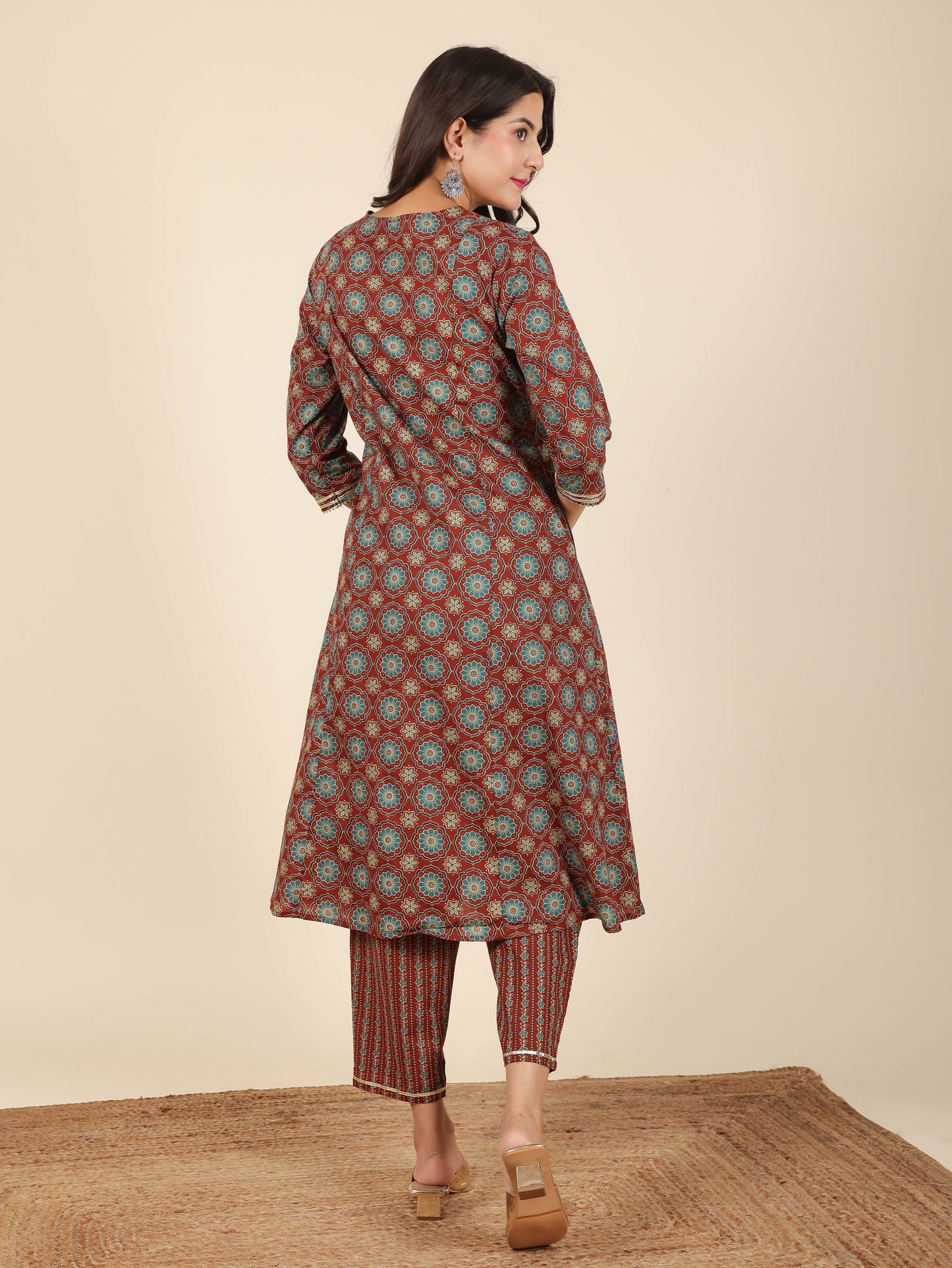 Soft Cotton Geometric Kurta