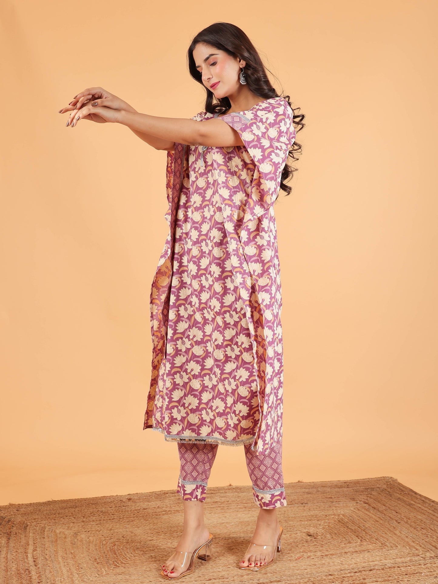 Soft Cotton Floral Kurta