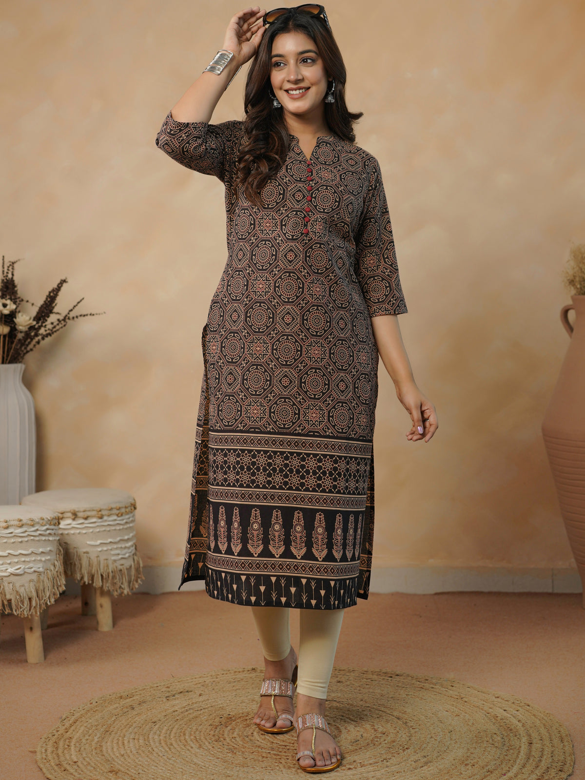 knit solid beige tummy tucker