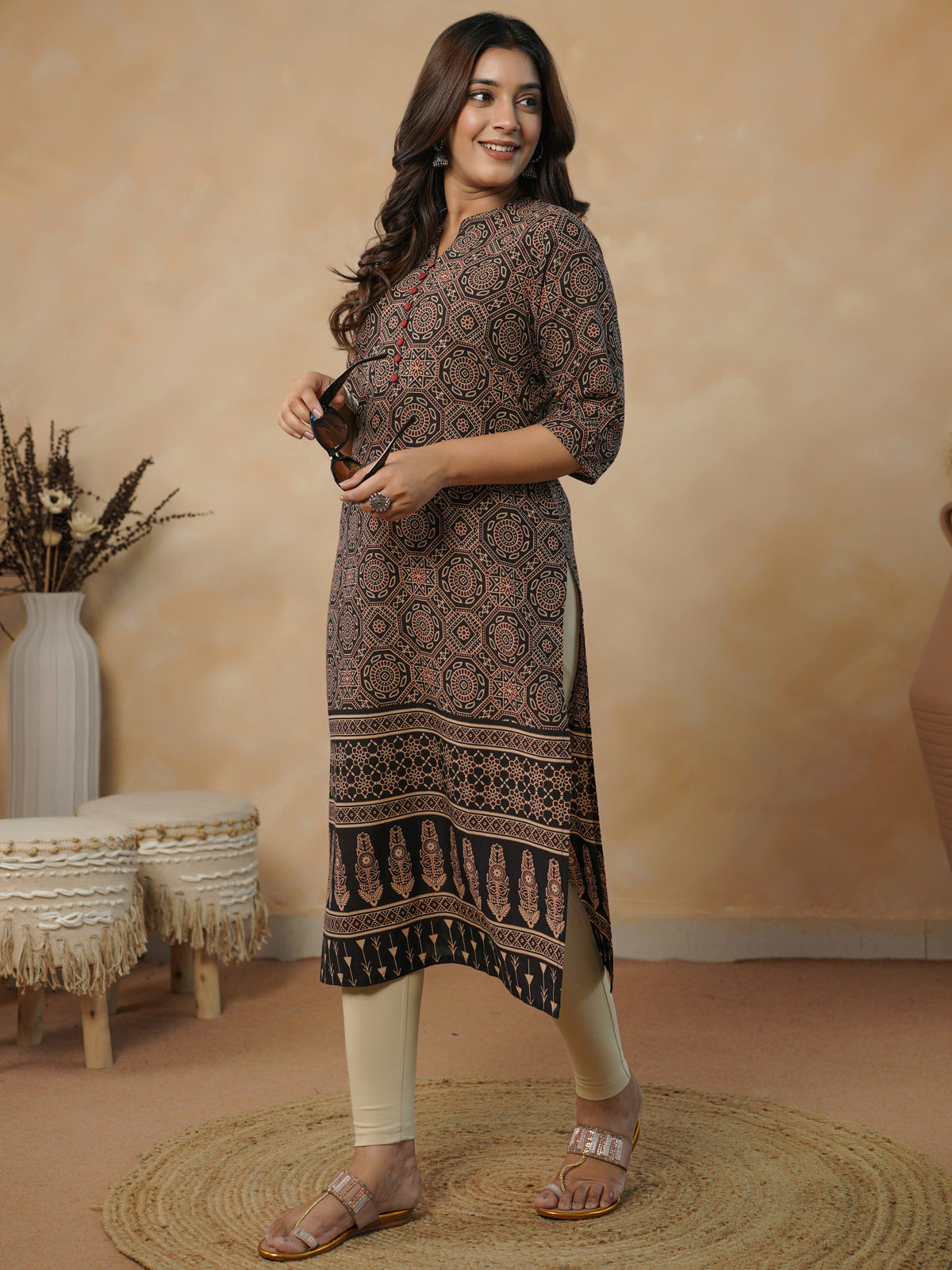 knit solid beige tummy tucker