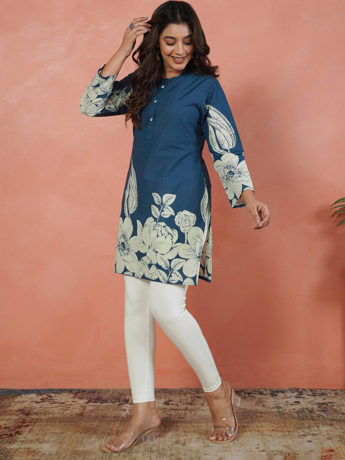 knit solid off white tummy tucker