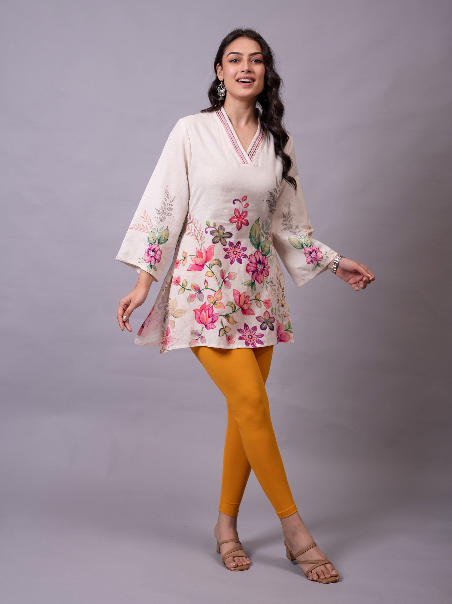 Knit Solid Mustard Leggings