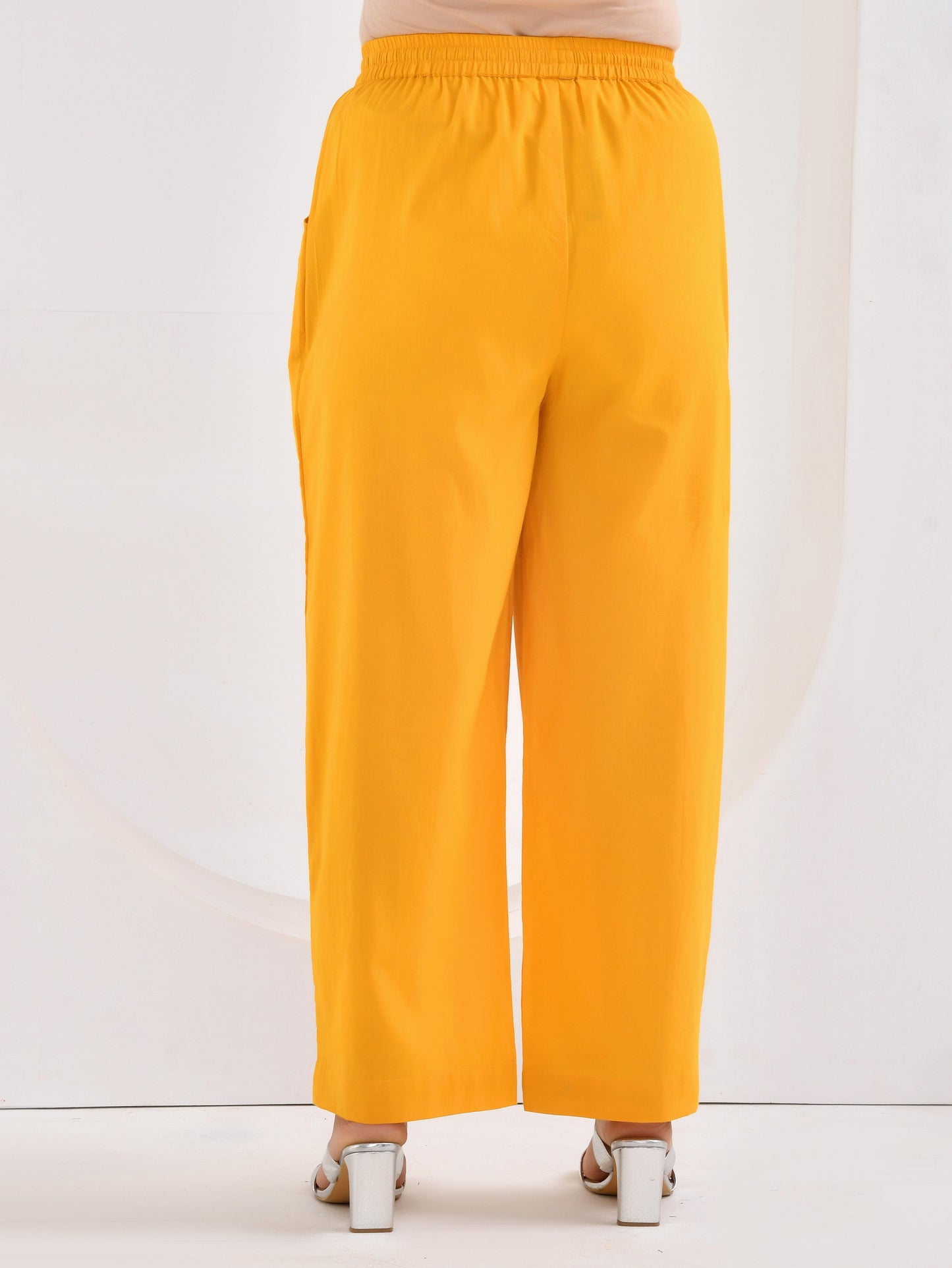 Soft cotton Solid Straight Yellow Kurta