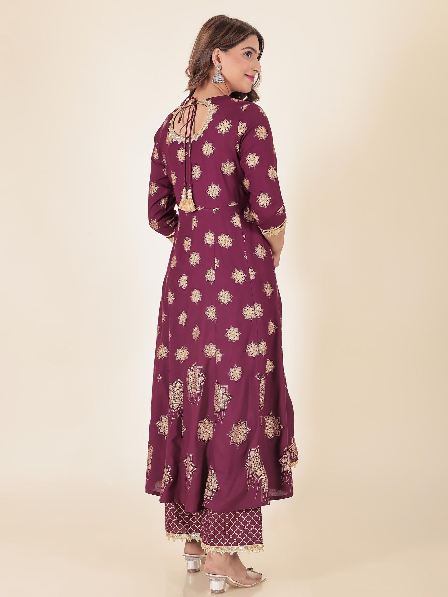 Rayon Gold foil Kurta