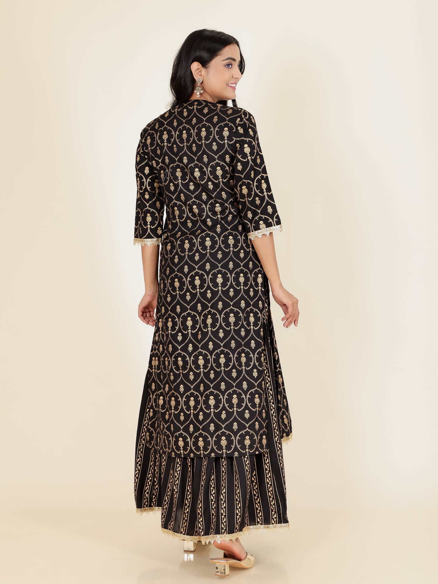 Rayon Gold foil Kurta