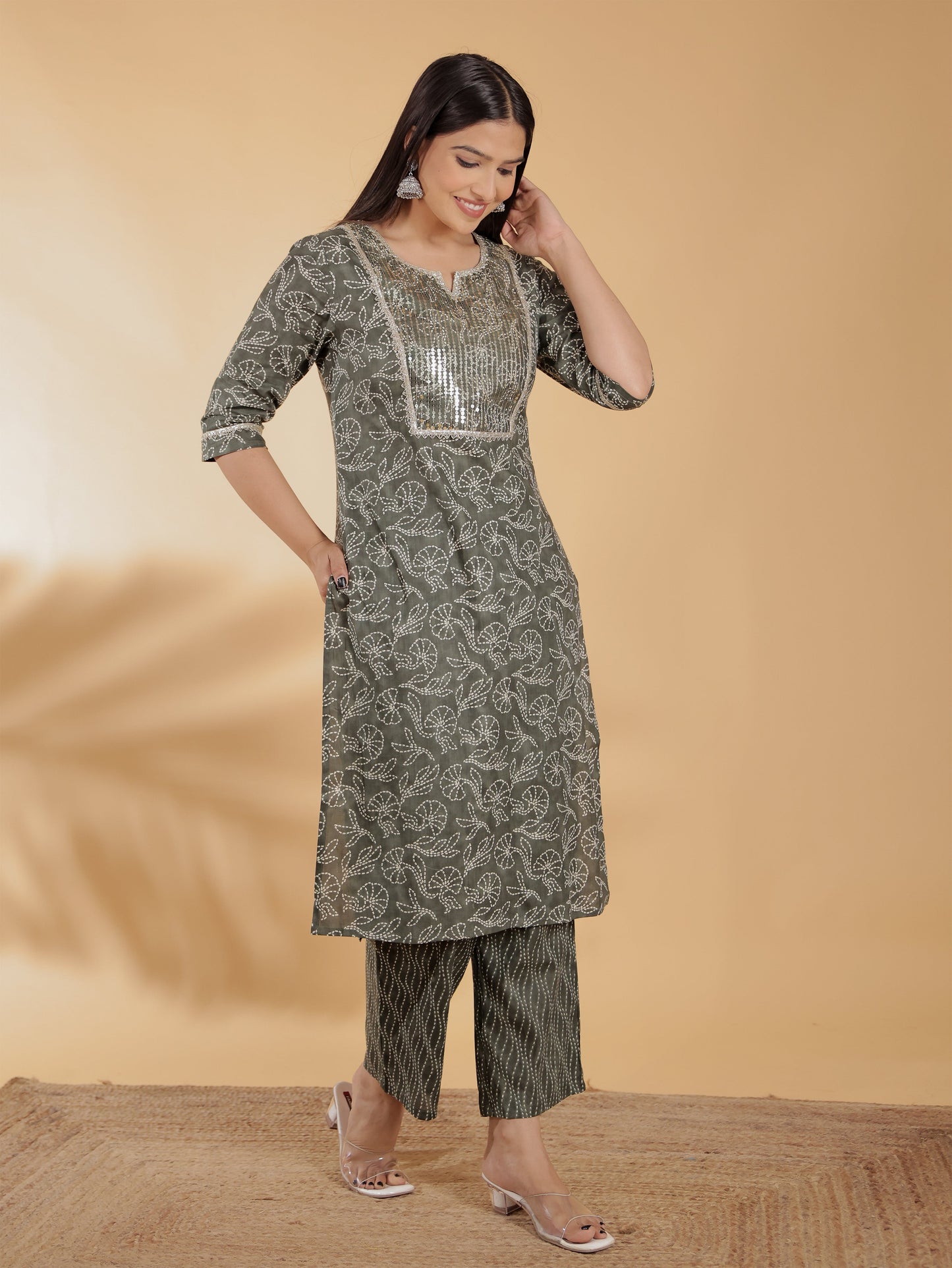 Soft Cotton Bandhani Kurta