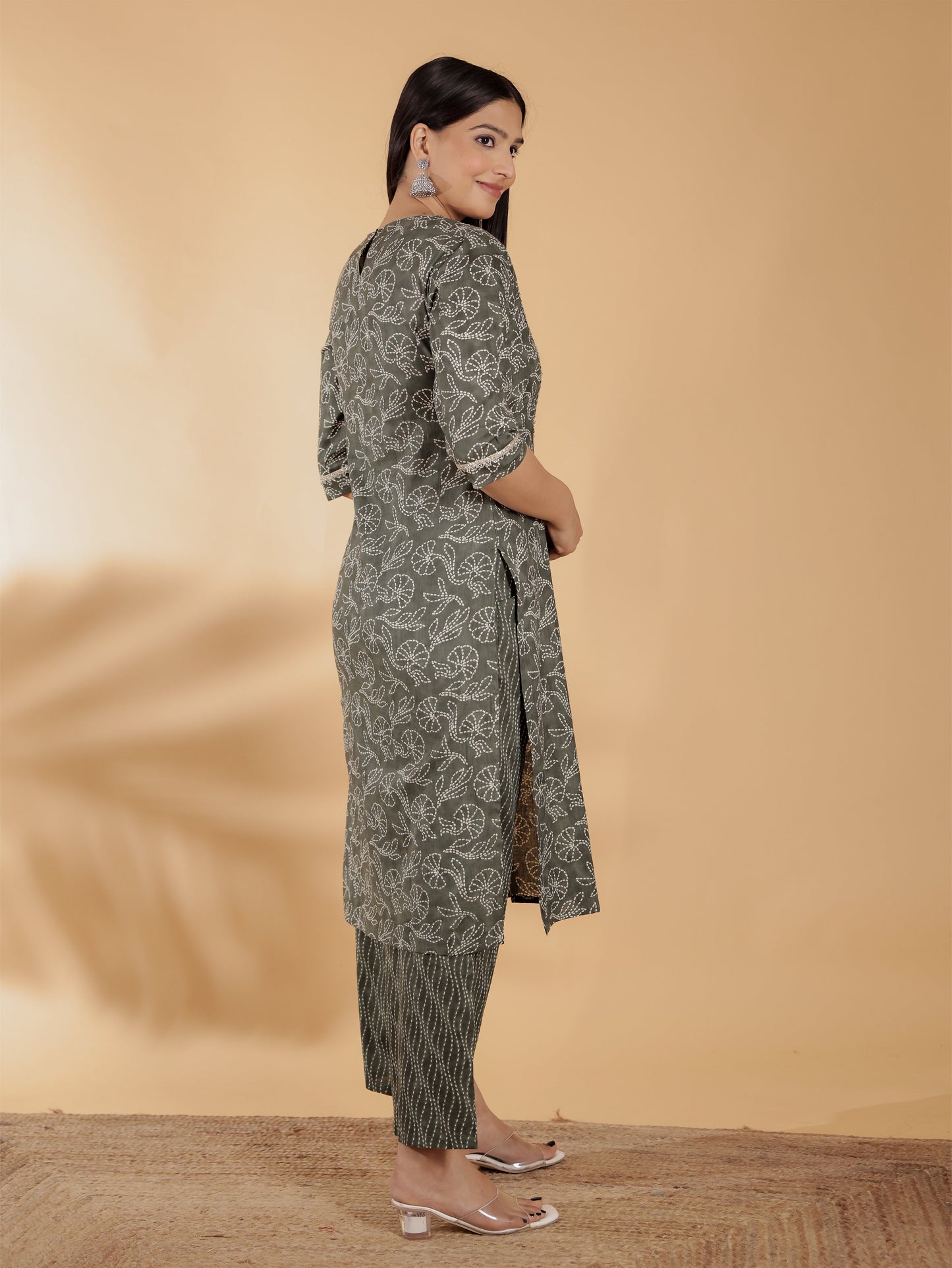 Soft Cotton Bandhani Kurta