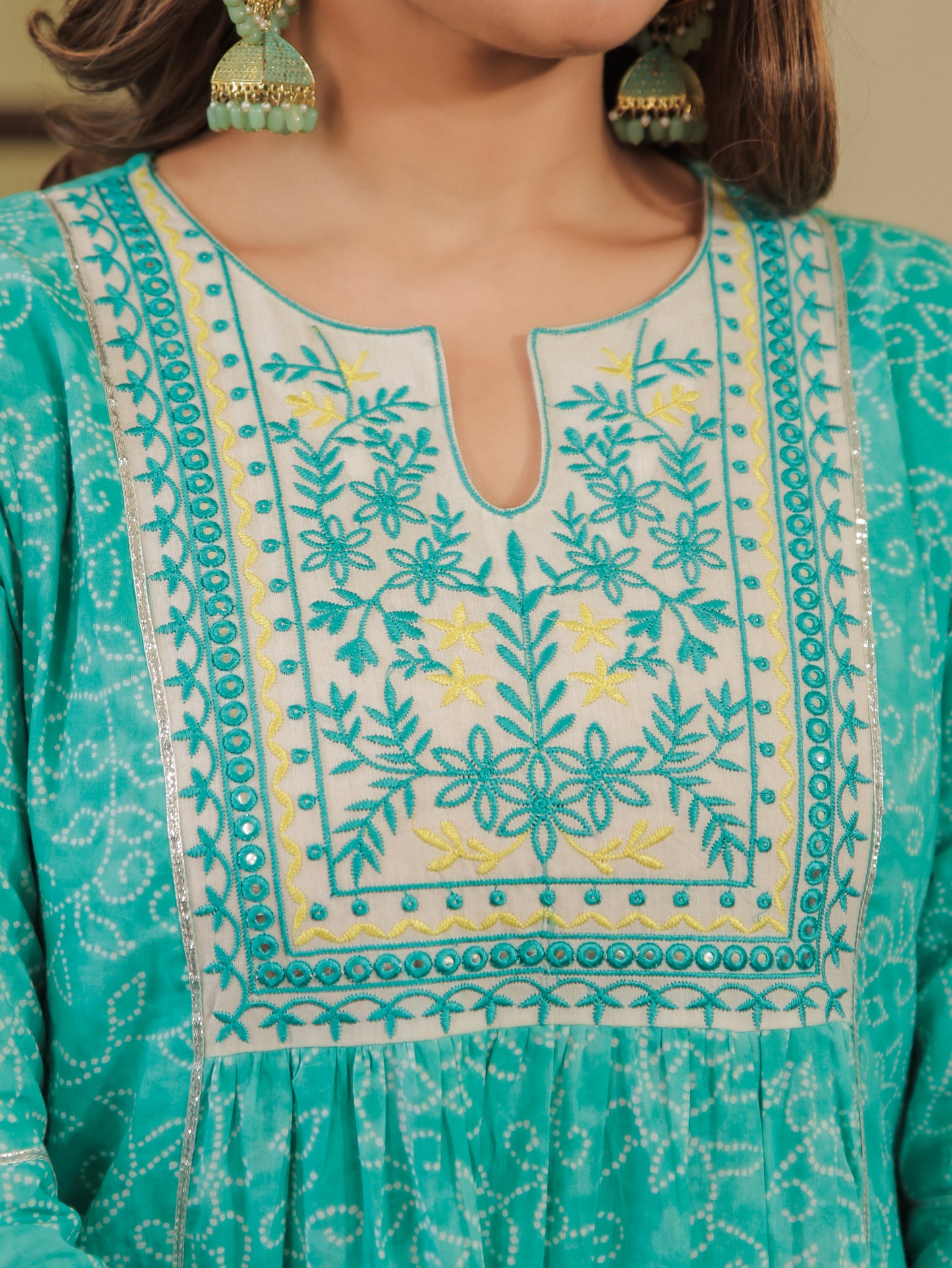 Soft Cotton Bandhani Kurta