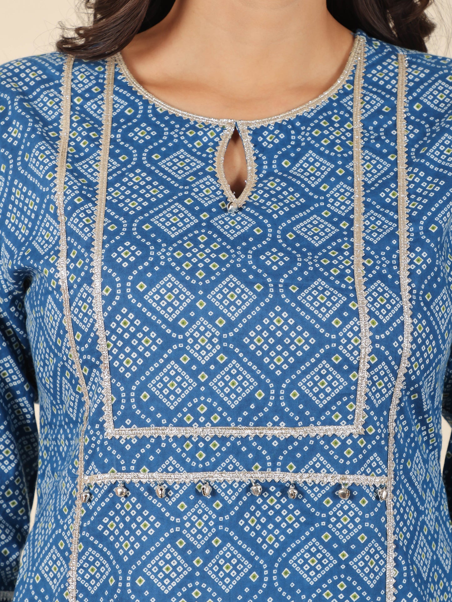 Soft Cotton Bandhani Kurta