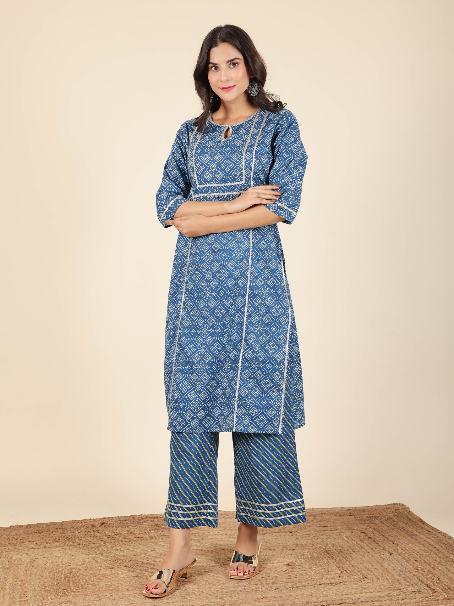 Soft Cotton Bandhani Kurta