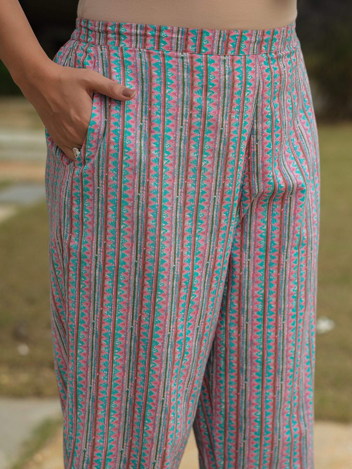 Soft Cotton Floral Straight Multicolor Kurta