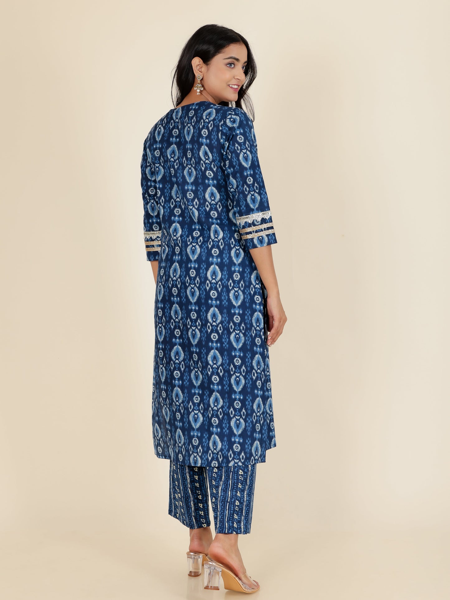 Soft Cotton Ikat Kurta