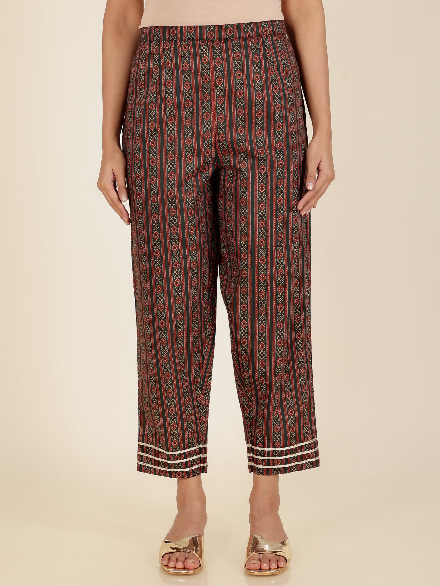 Soft Cotton Geometric Pant