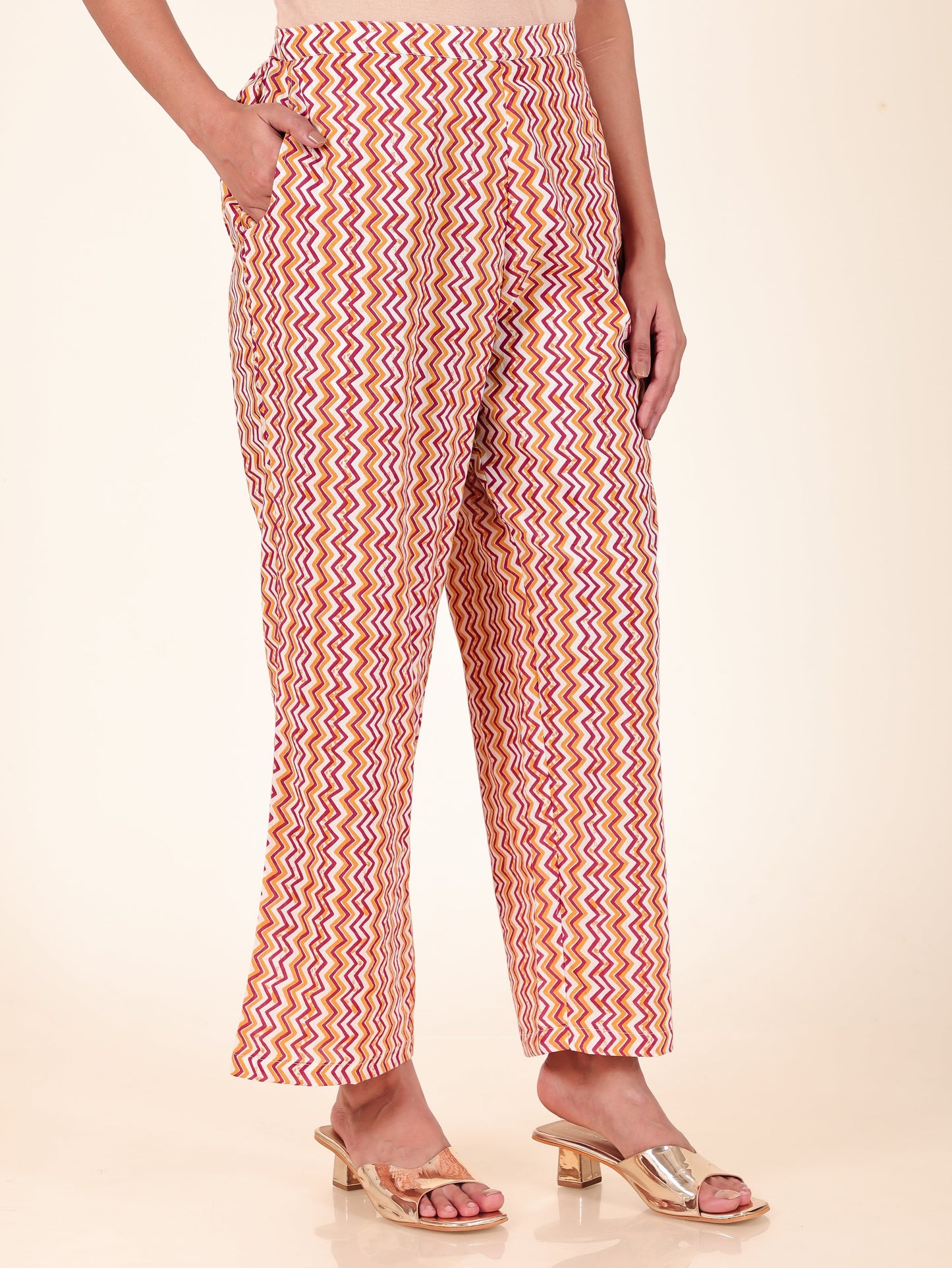 Soft Cotton Floral Panelled Multicolor Kurta