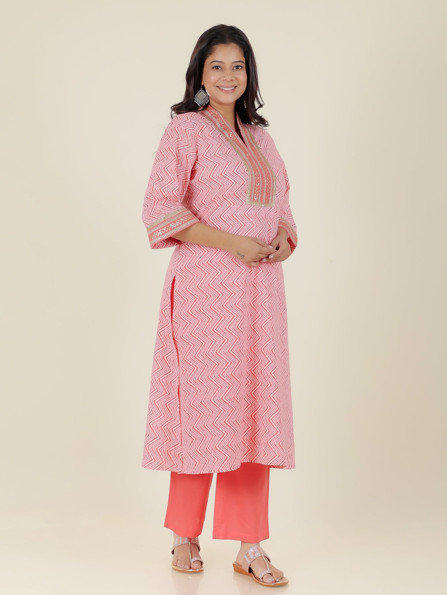 Soft Cotton Cheveron Kurta