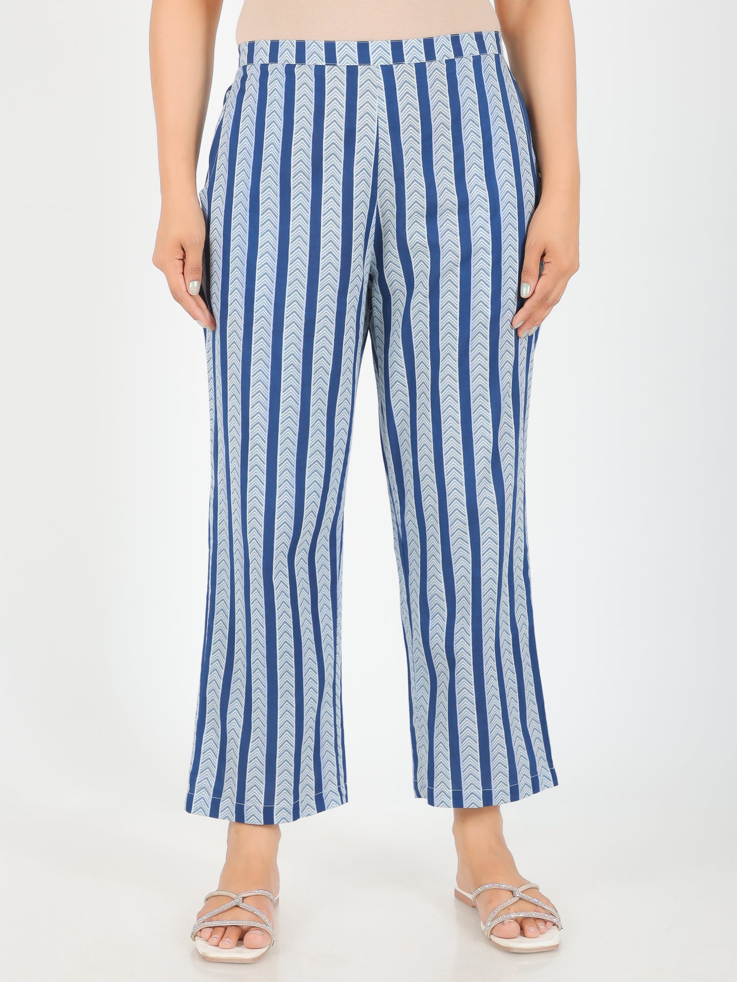 Soft Cotton Striped Pant