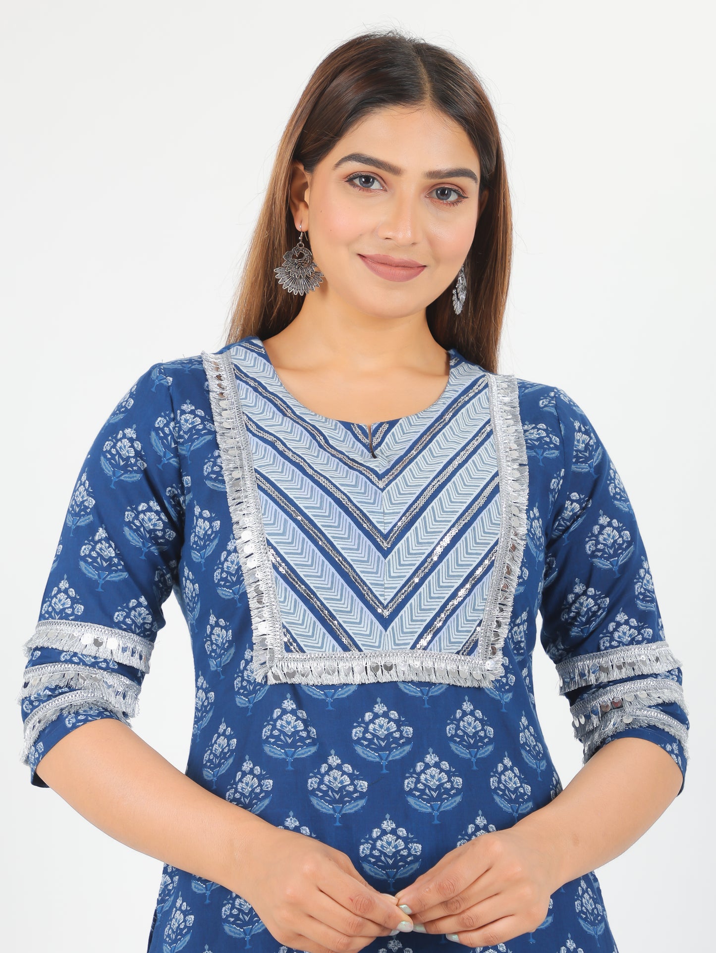 Soft Cotton Floral Kurta