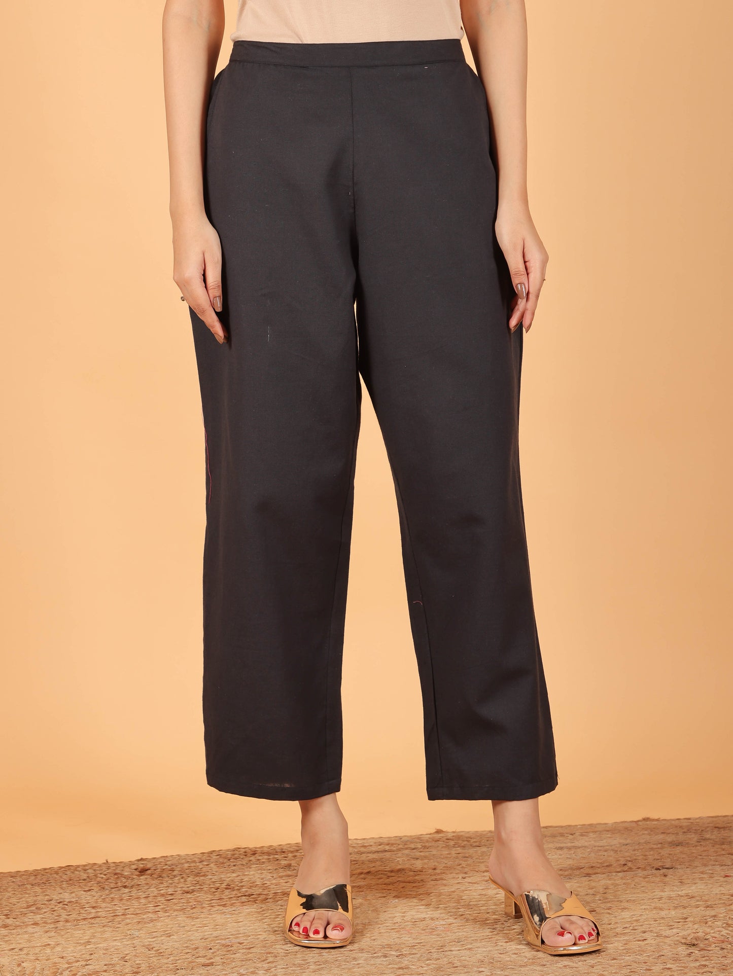 Linen Cotton Solid Pant