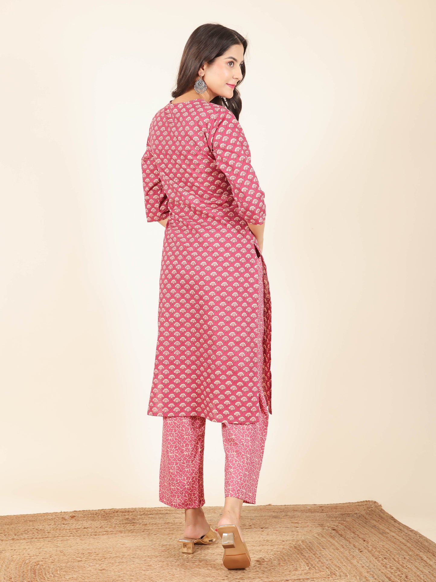 Soft Cotton Floral Kurta