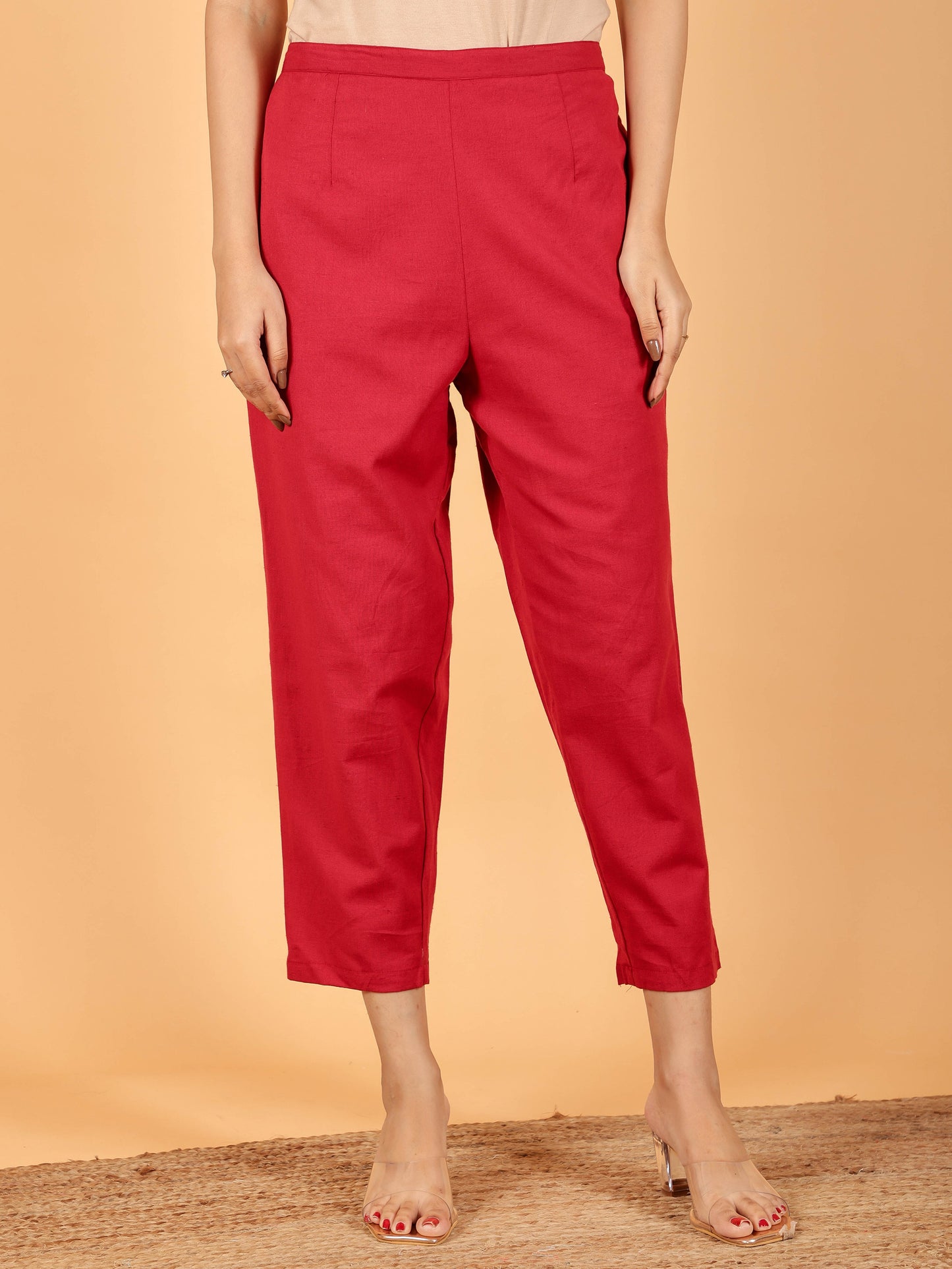 Linen Cotton Solid Pant