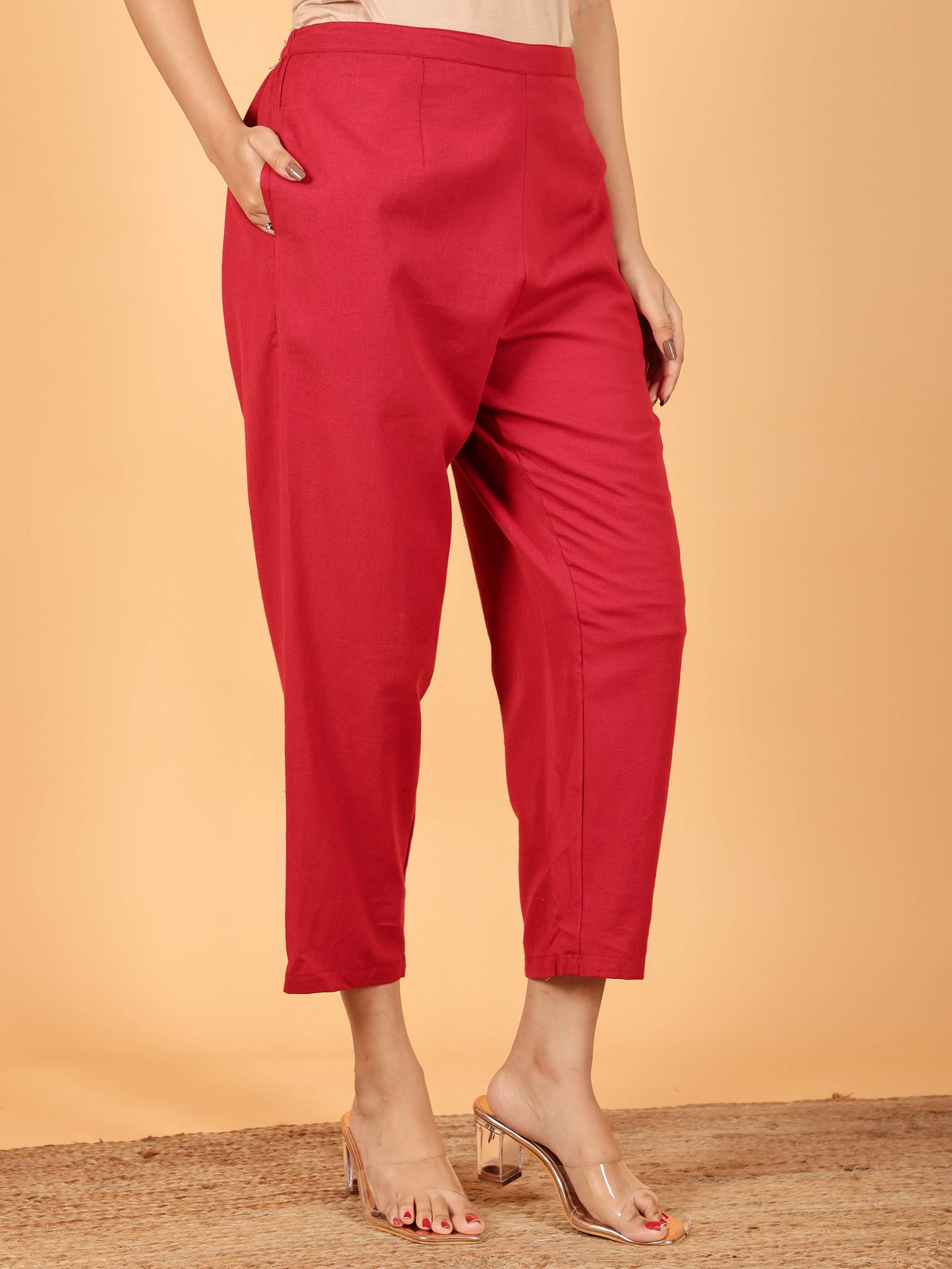 Linen Cotton Solid Pant