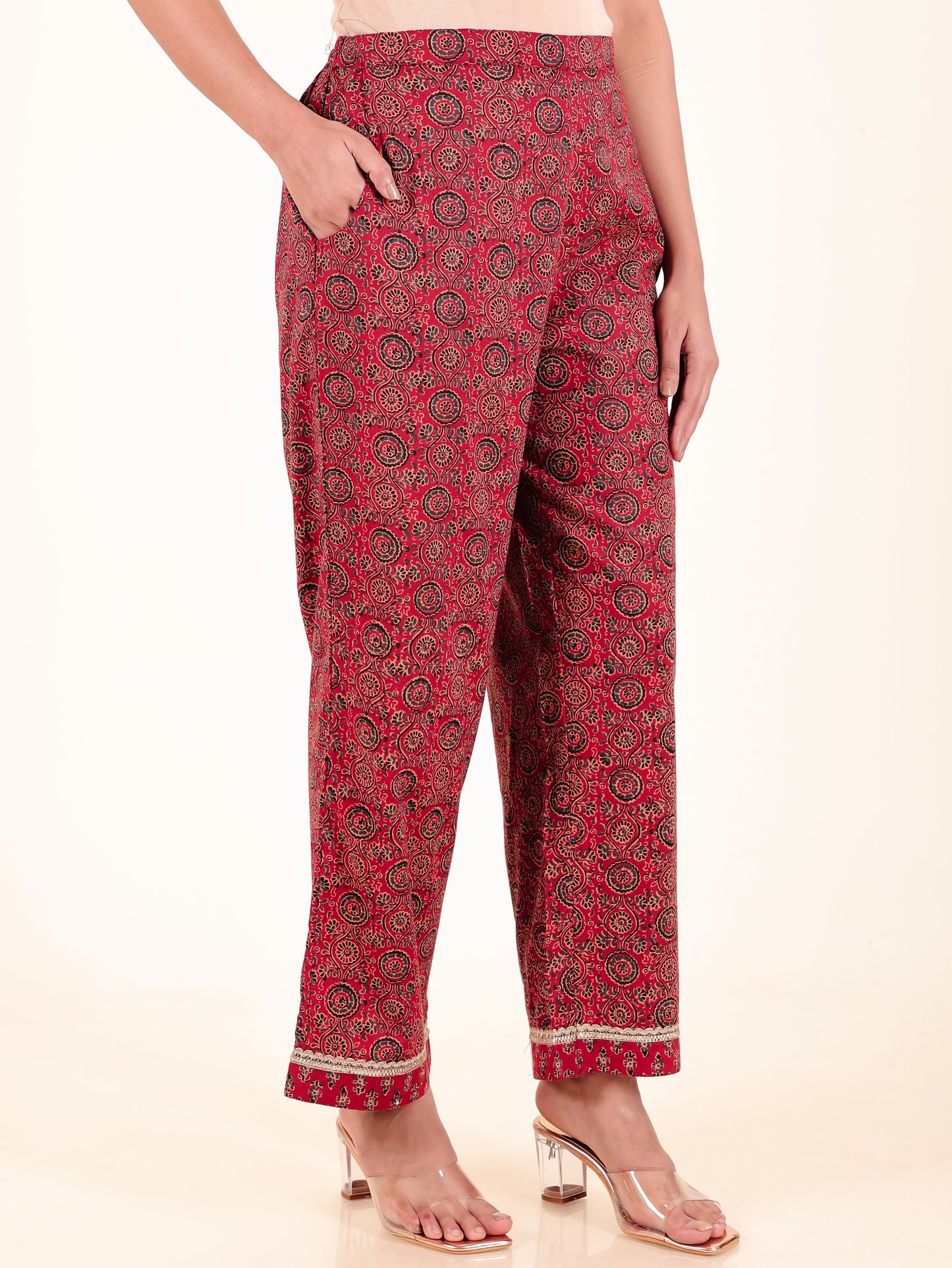 Soft Cotton Ajrakh Pant