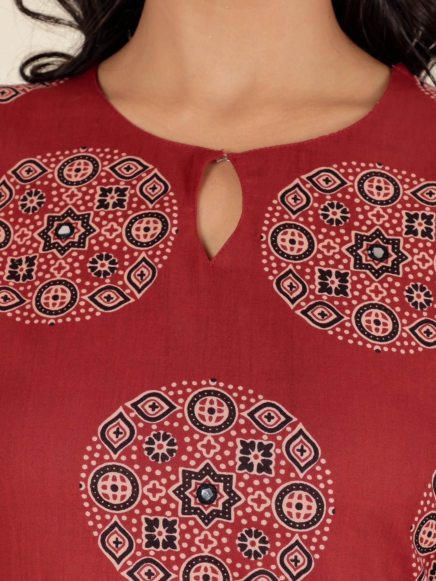 Soft Cotton Ajrakh Kurta