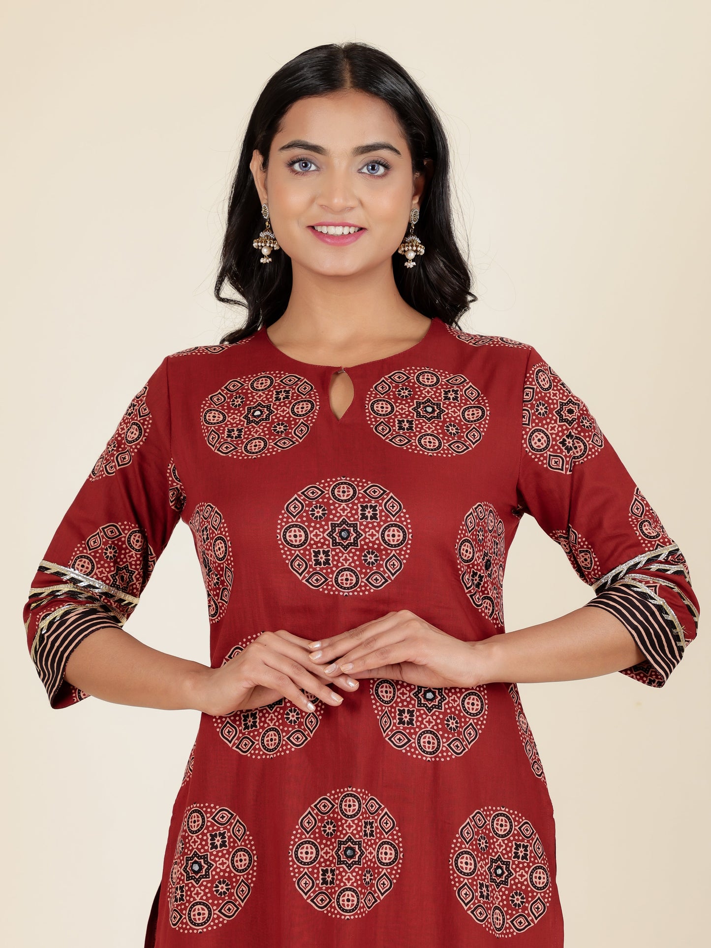 Soft Cotton Ajrakh Kurta