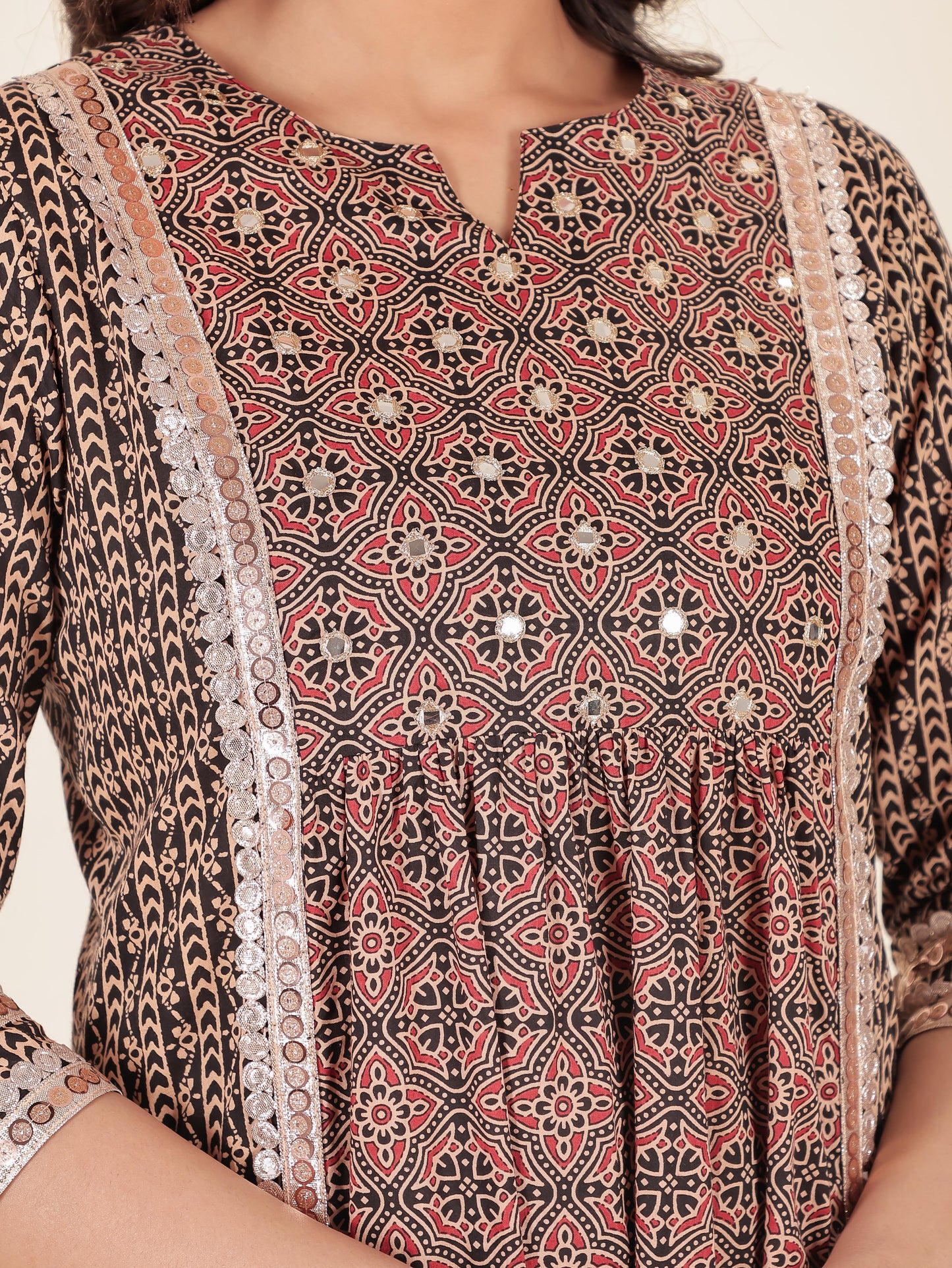 Soft Cotton Ajrakh Kurta