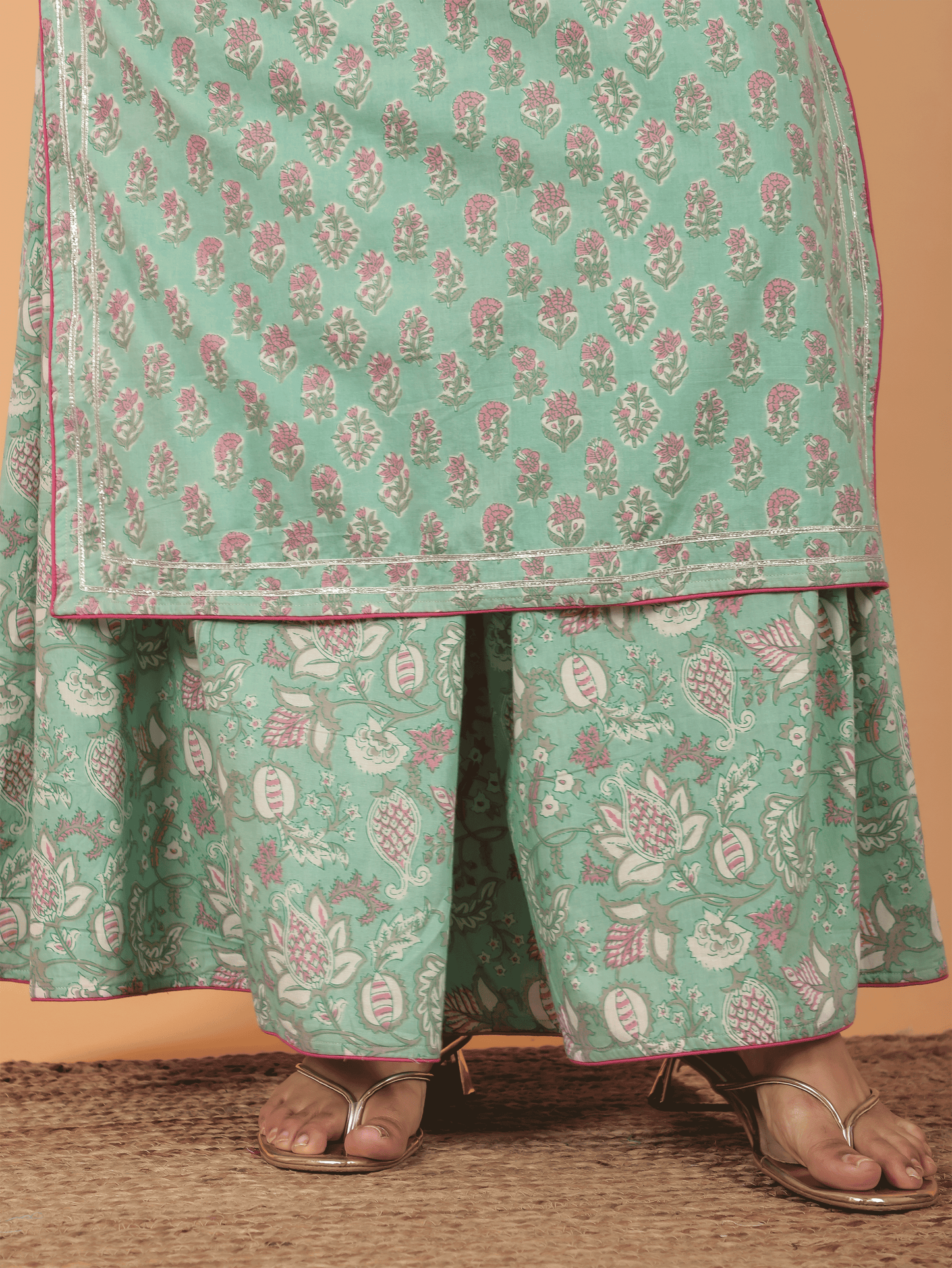 Soft Cotton Floral Kurta