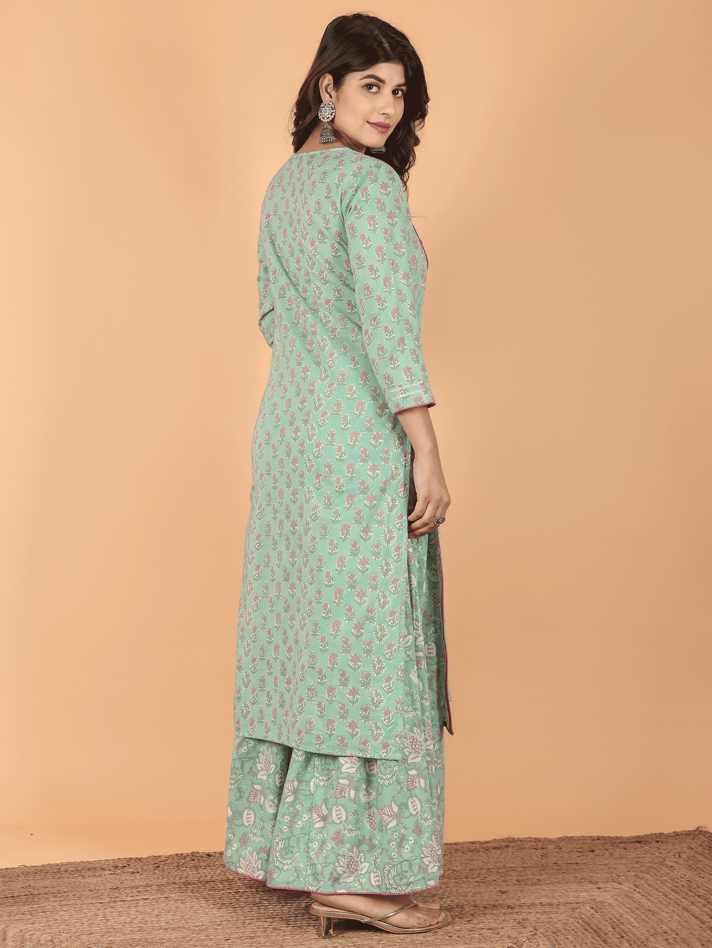 Soft Cotton Floral Kurta