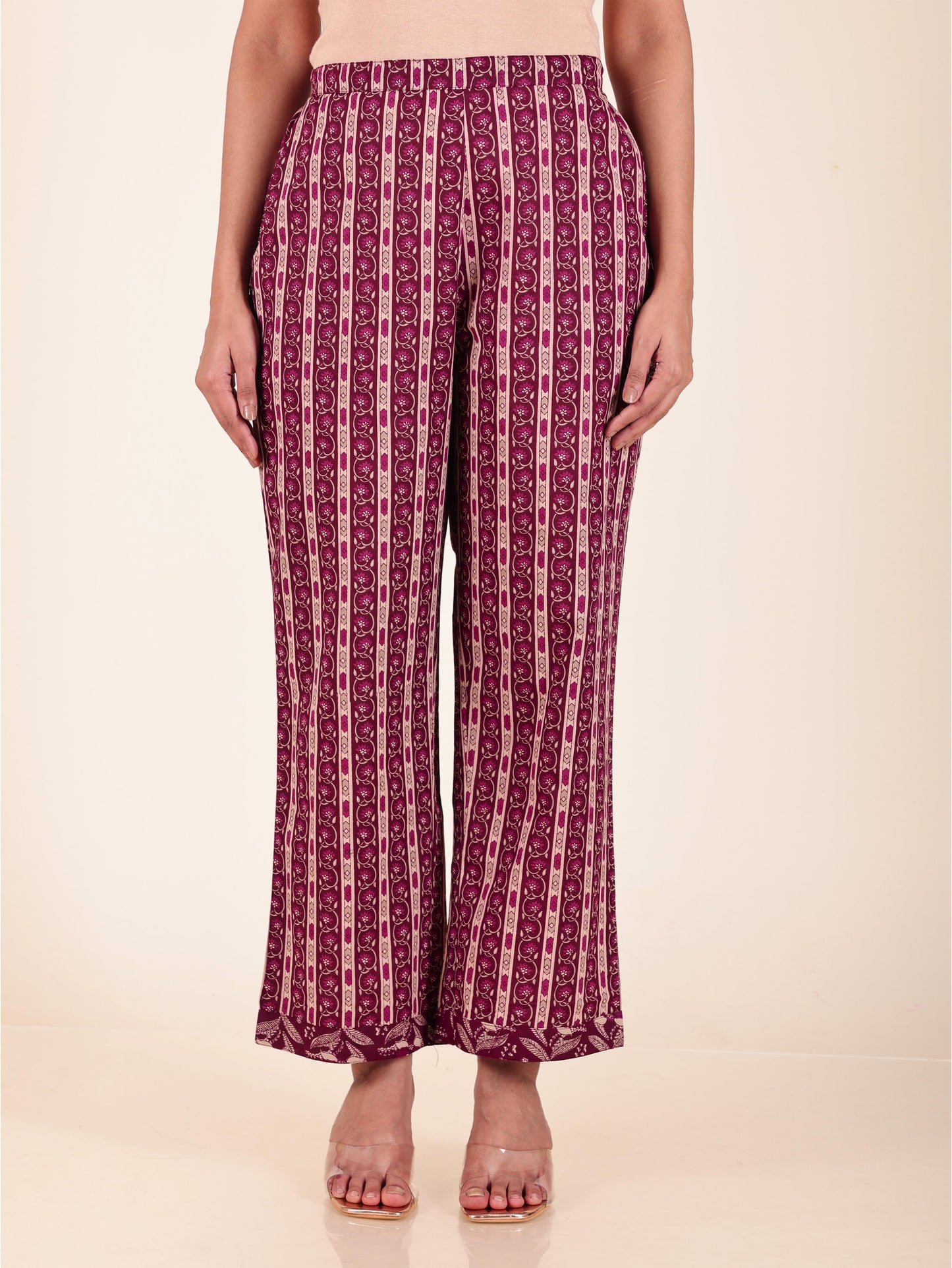 Soft Cotton Striped Pant