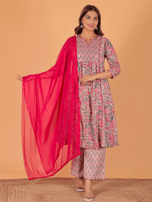 Chiffon Solid Pink Dupatta