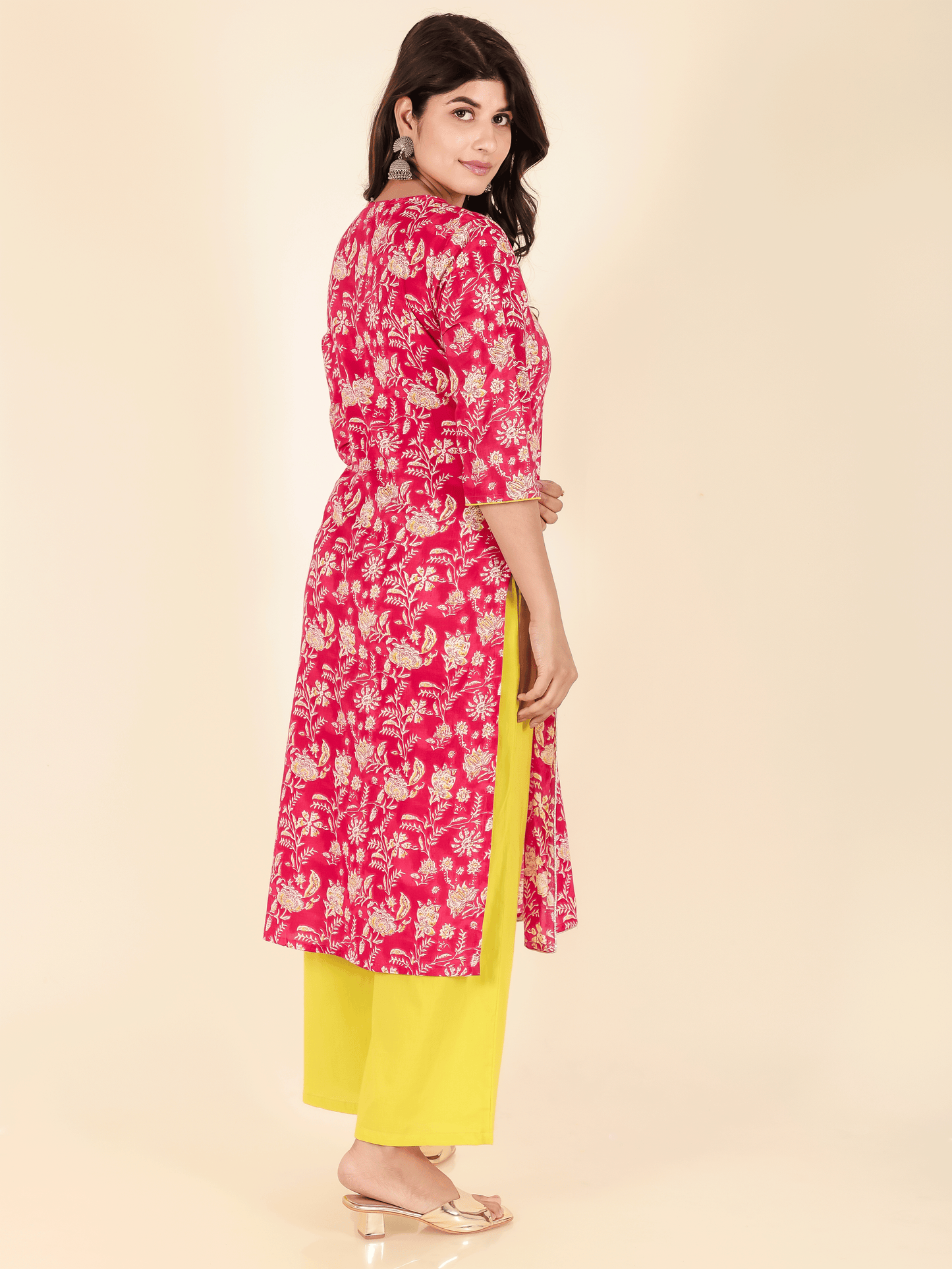 Soft Cotton Floral Kurta