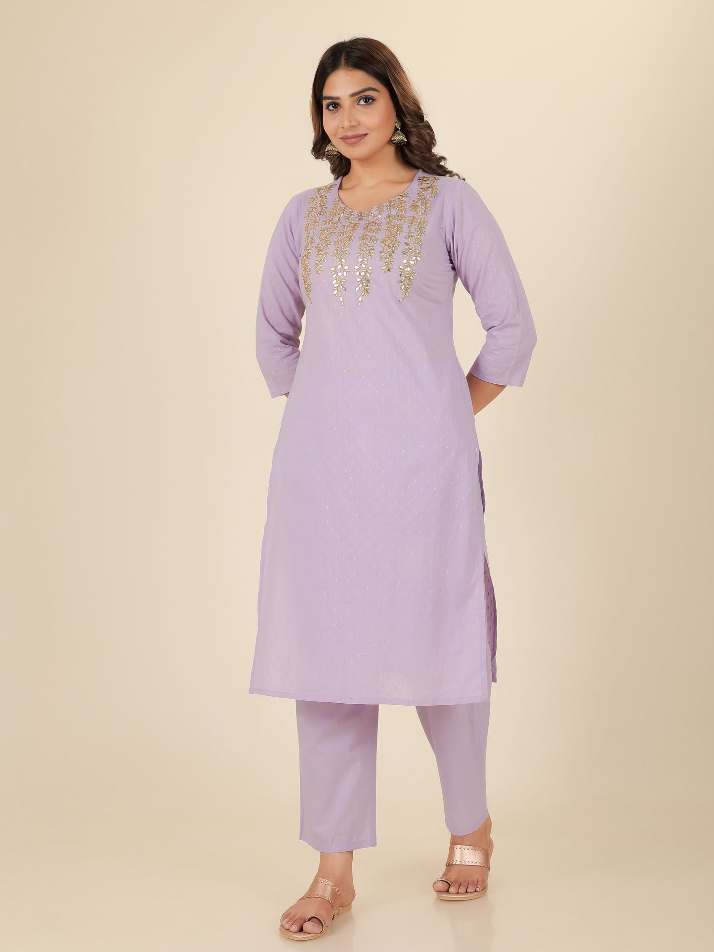 Woven Design Soft Cotton Kurta