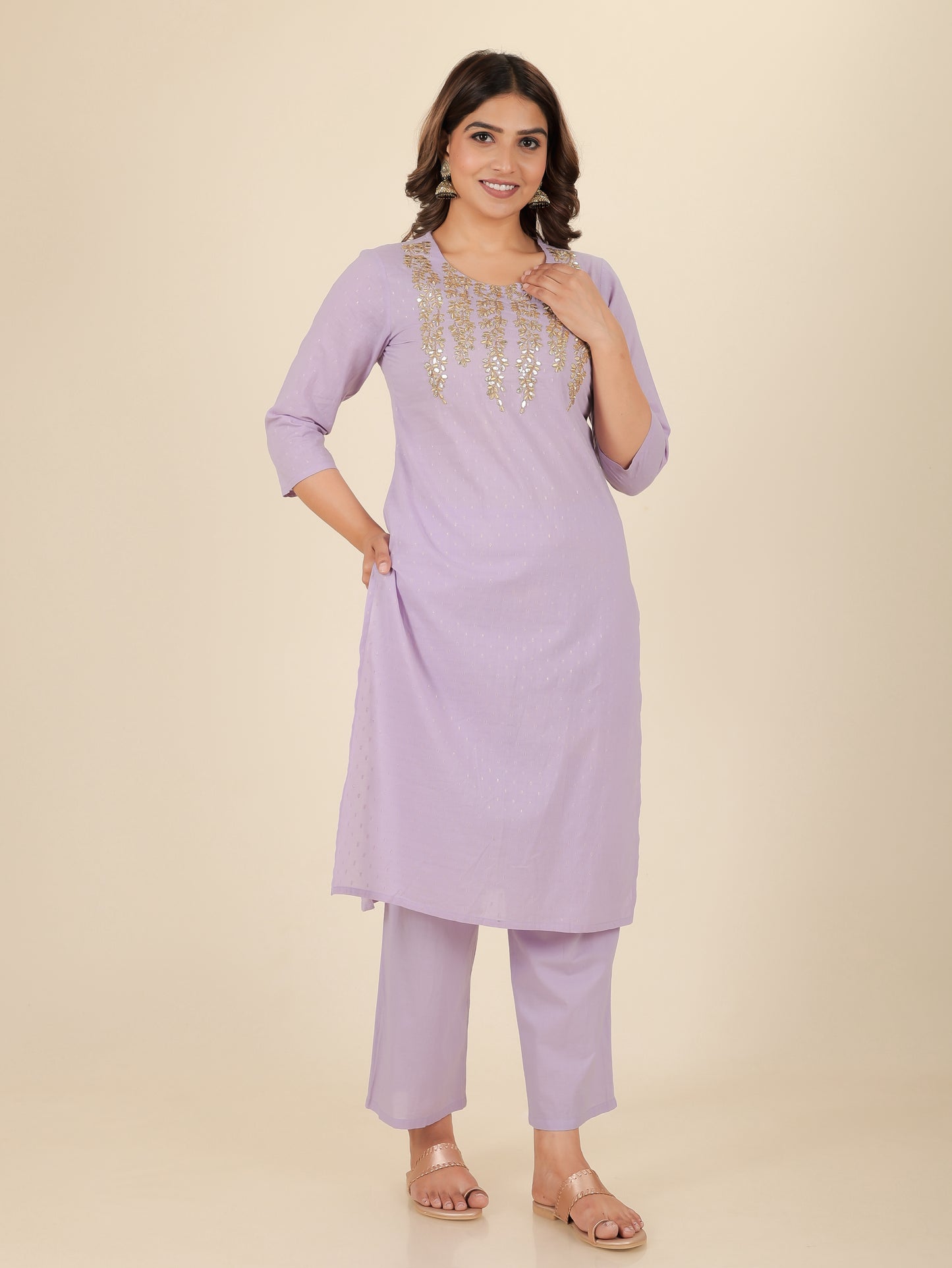 Woven Design Soft Cotton Kurta